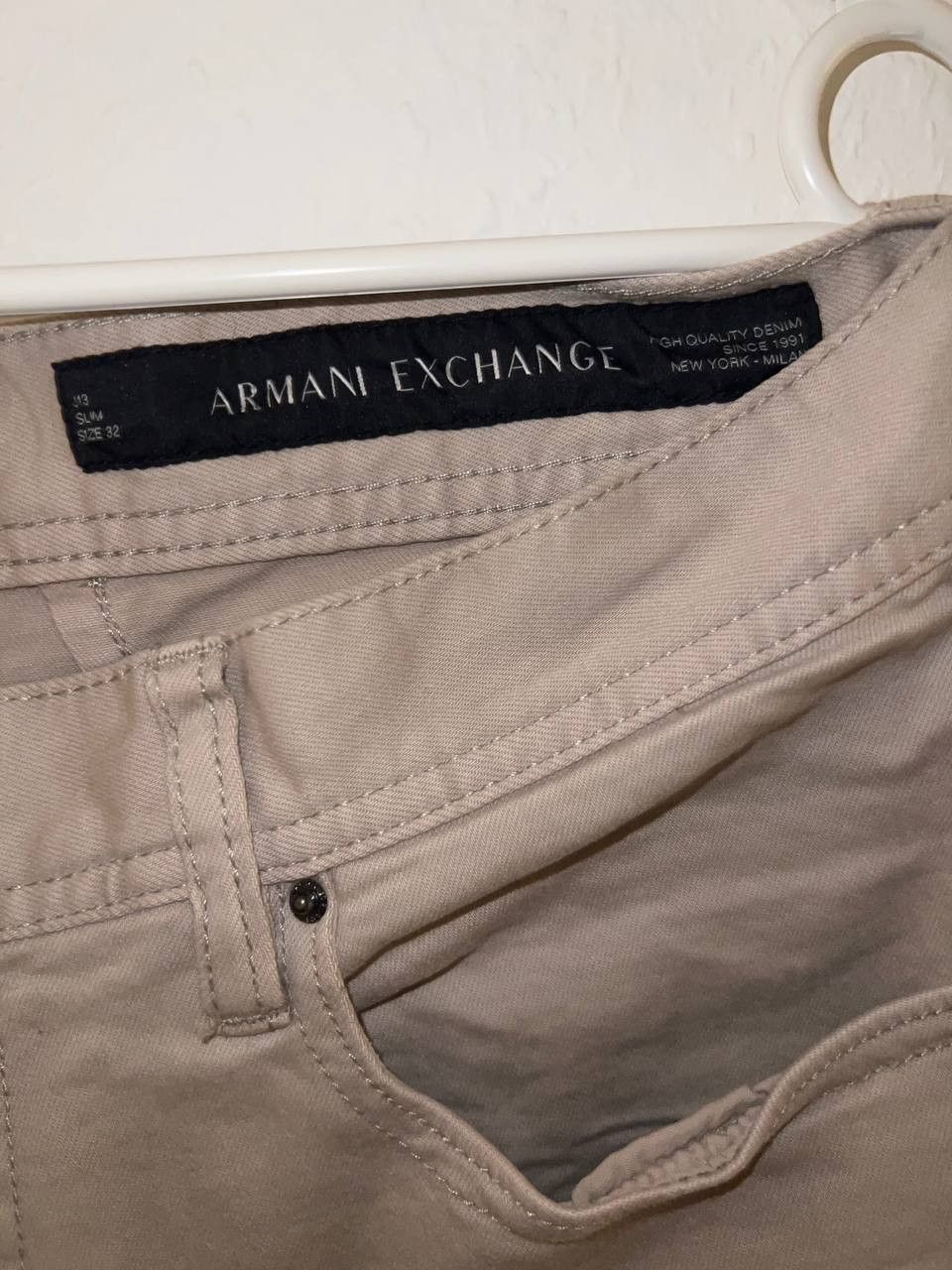 Armani Exchange Armani Exchange Beige Jeans – Size 32 Size US 32 / EU 48 - 5 Thumbnail