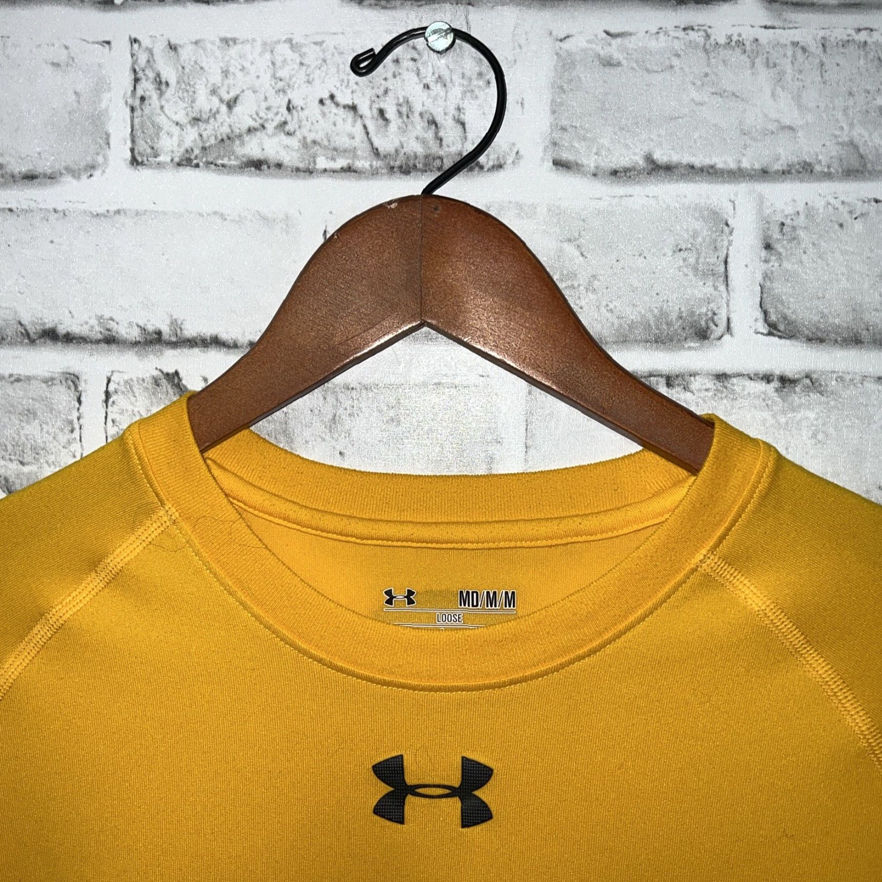 Under Armour Under Armour HeatGear Yellow T-Shirt Mens M Size US M / EU 48-50 / 2 - 2 Thumbnail