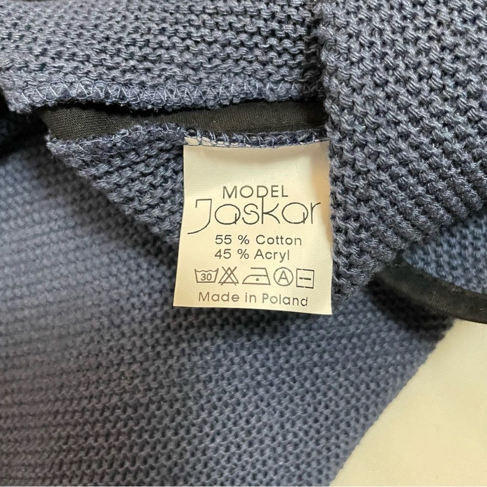Other New Jaskar Sweater Blue Black Cotton Blend European Sweater Size L / US 10 / IT 46 - 8 Thumbnail