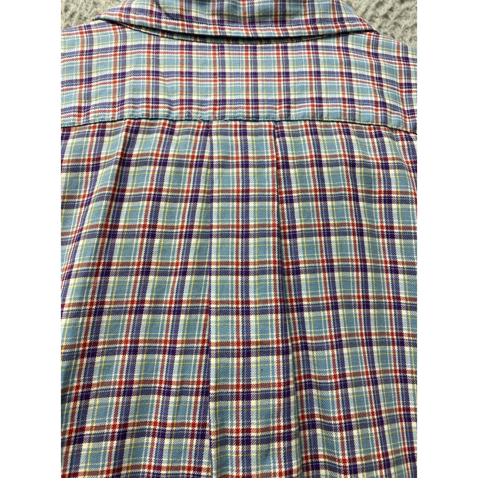 Ralph Lauren Ralph Lauren Plaid Dress Shirt Men Long Sleeve Button-Down Shirt L Red Multicolor Size US L / EU 52-54 / 3 - 8 Thumbnail
