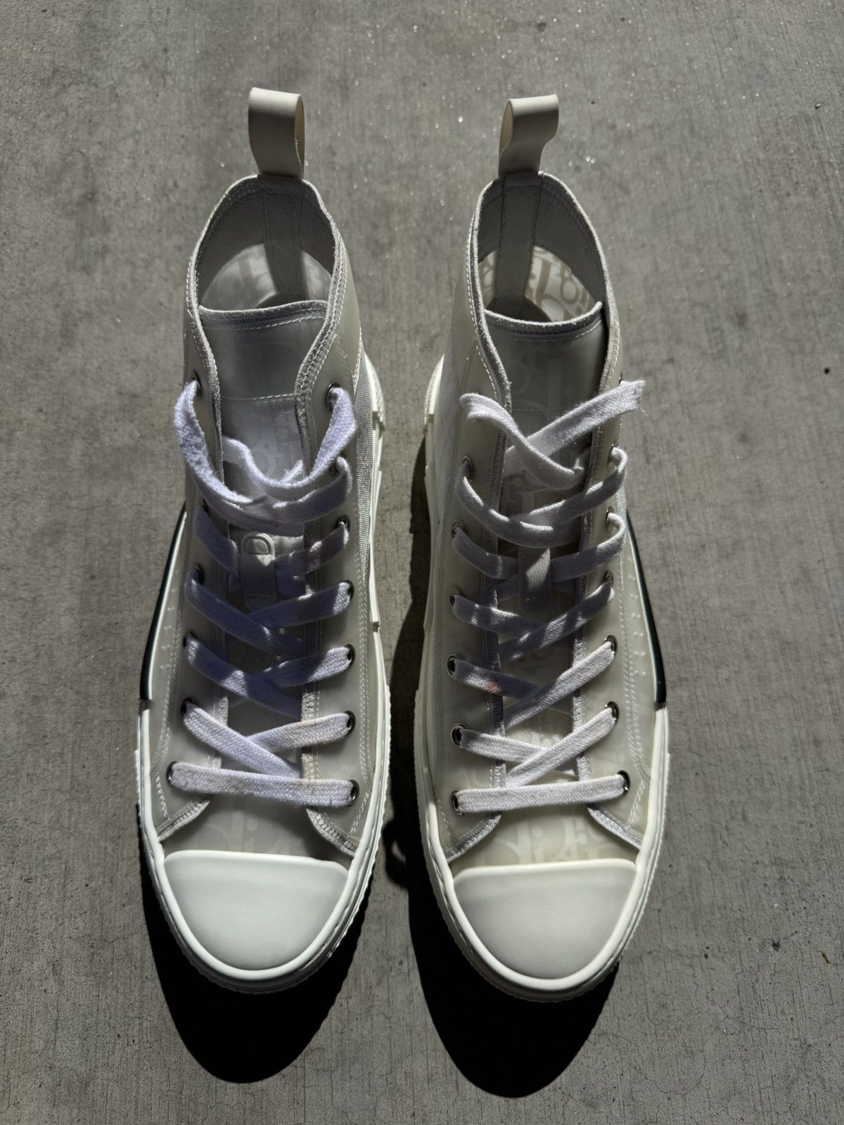 Dior CHRISTIAN DIOR B23 OBLIQUE WHITE CREAM SIZE 42 EU / 9 US Size US 9 / EU 42 - 3 Thumbnail