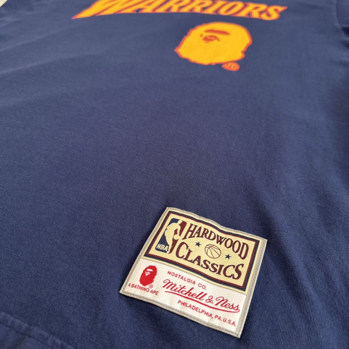 Bape × Mitchell & Ness Bape x Mitchell & Ness Golden State Warriors Tee Size US M / EU 48-50 / 2 - 5 Thumbnail