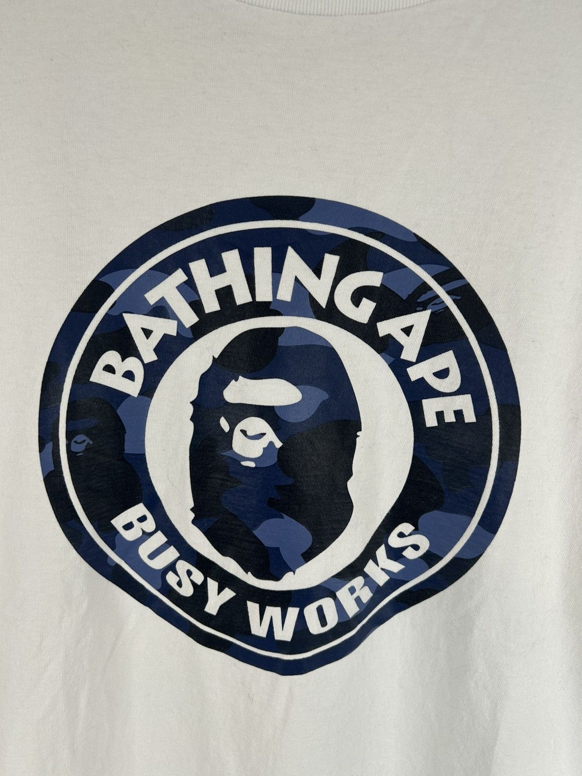Bape Bape Circle Logo Camo Print T-Shirt Size US XL / EU 56 / 4 - 3 Thumbnail