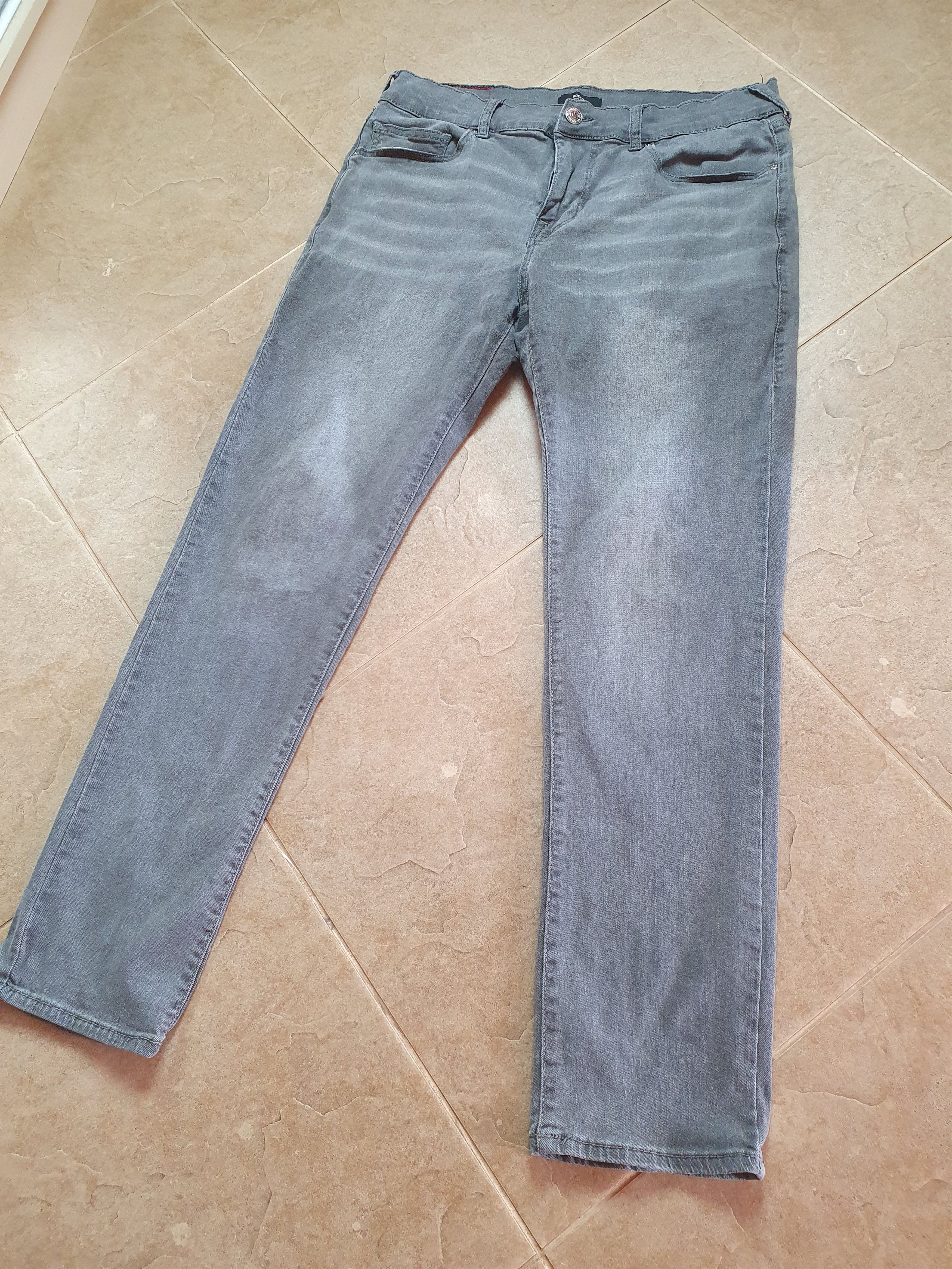 True Religion Gray Denim True Religion Mens Size 34 Rocco Relaxed Skinny Size US 34 / EU 50 - 3 Thumbnail