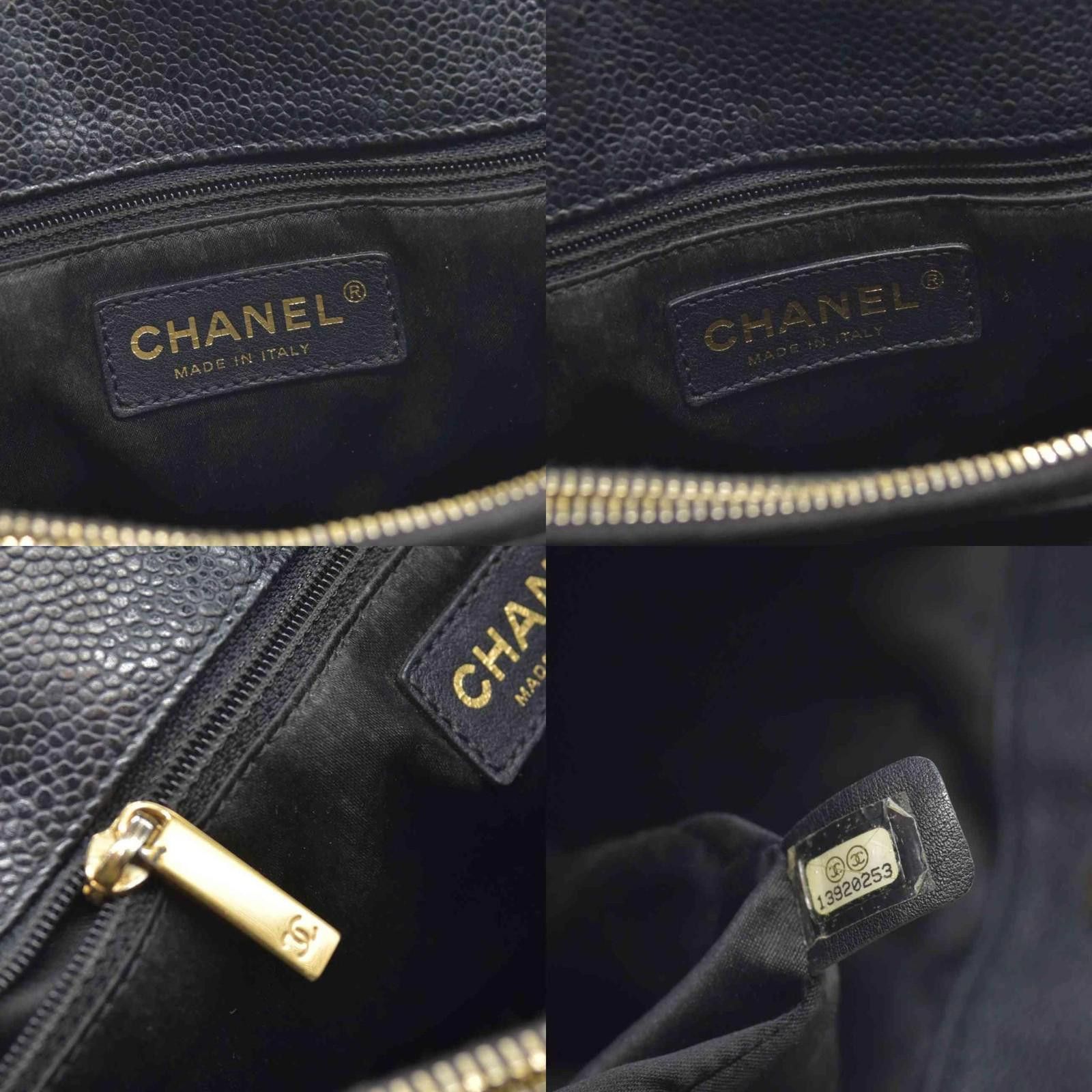 Chanel Chanel Grand Shopping Tote (GST) Black Caviar 2010 Size ONE SIZE - 6 Thumbnail