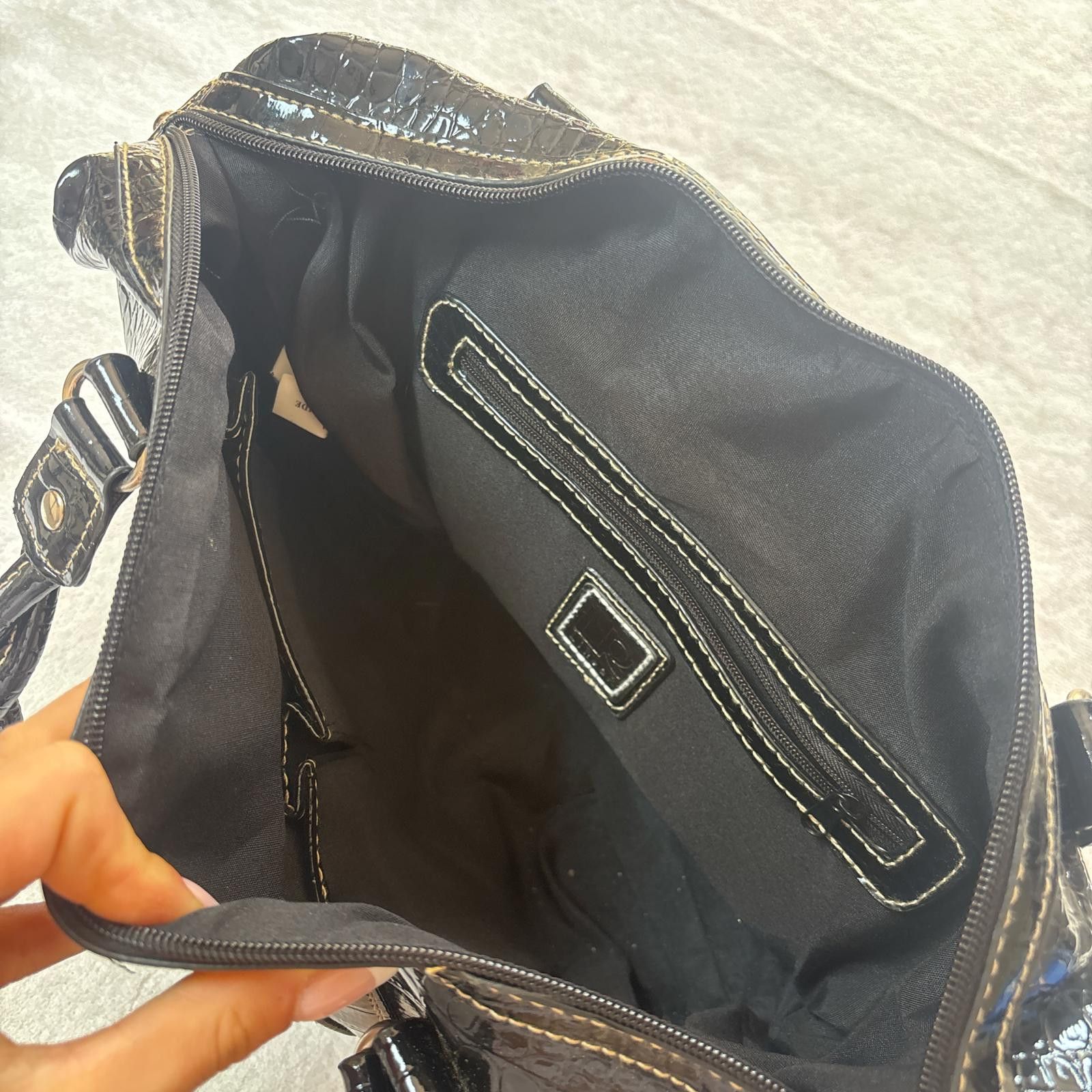 Other y2k grunge black leather purse Size ONE SIZE - 4 Thumbnail