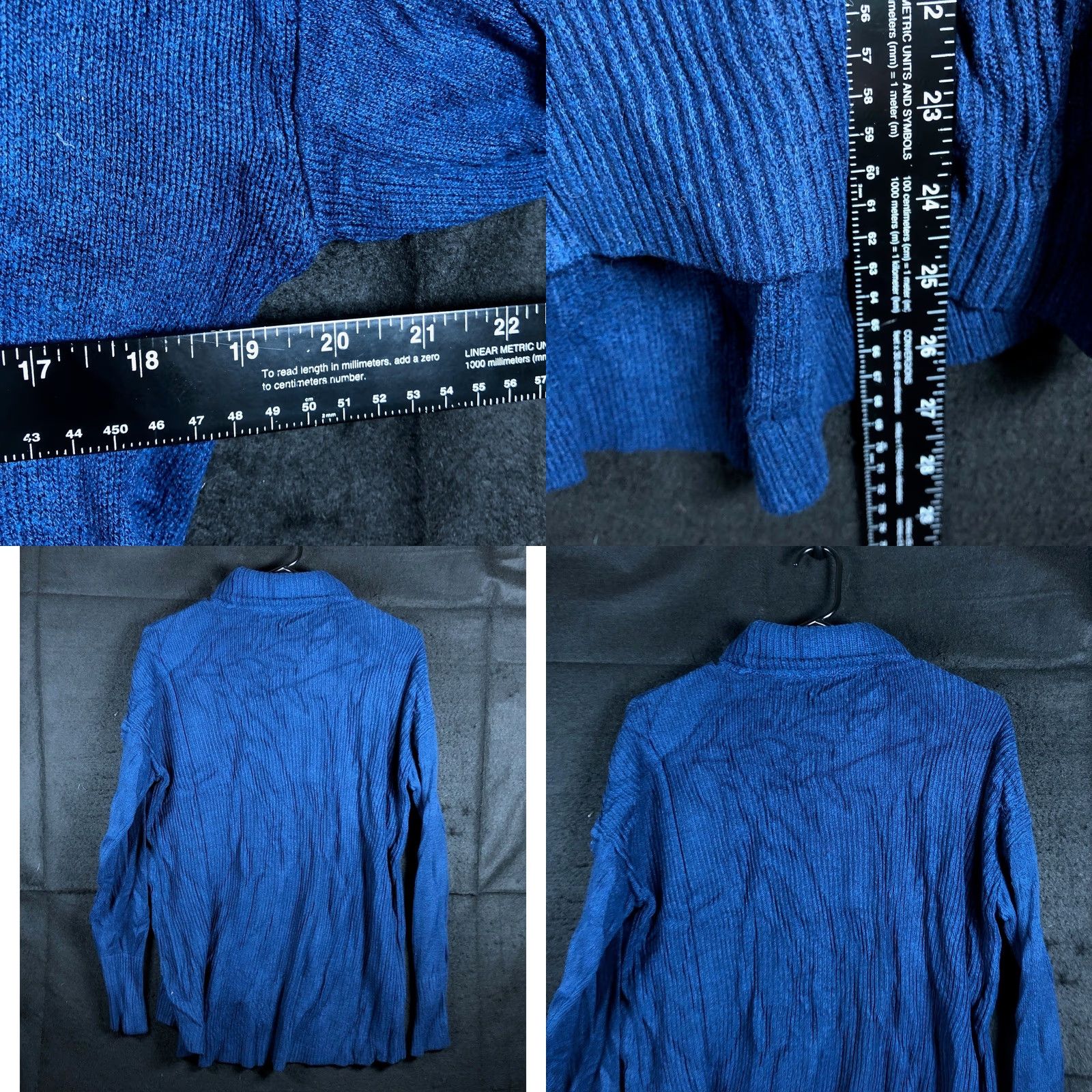 Lou & Grey Lou & Grey Womens Sweater Blue Mock Neck Long Sleeve Nylon Blend Medium Size M / US 6-8 / IT 42-44 - 8 Thumbnail