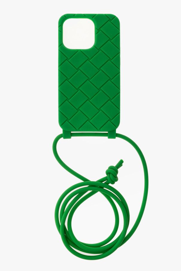 Bottega Veneta o1w1db10925 Size: OS/ Iphone 14 Pro Case On Strap in Green Size ONE SIZE - 1 Preview