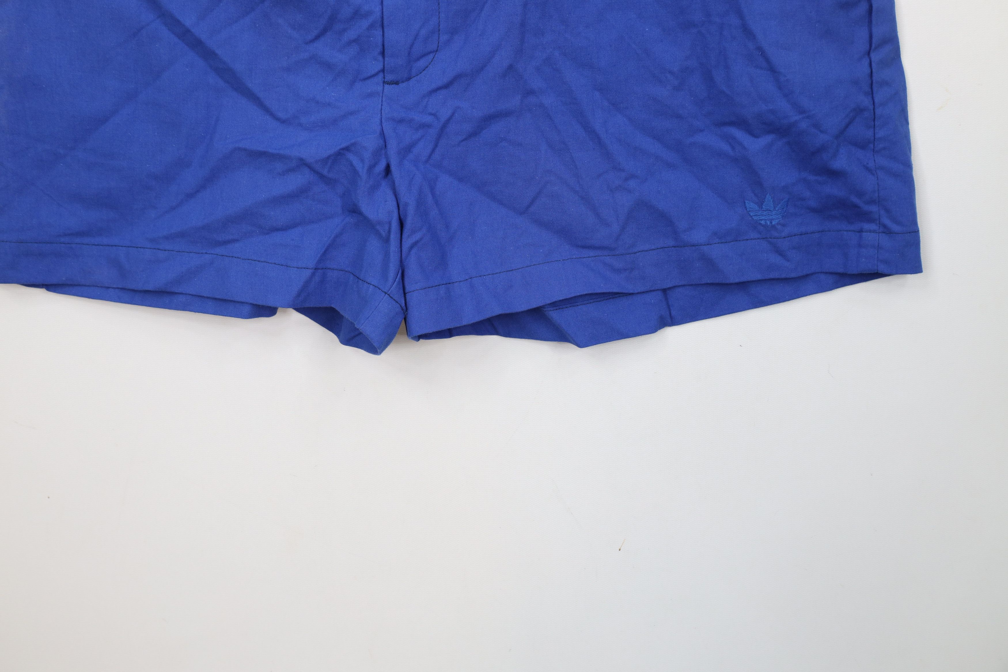 Adidas × Vintage Deadstock Vintage 80s Adidas Knee Tennis Golf Shorts Blue Size US 34 / EU 50 - 4 Thumbnail