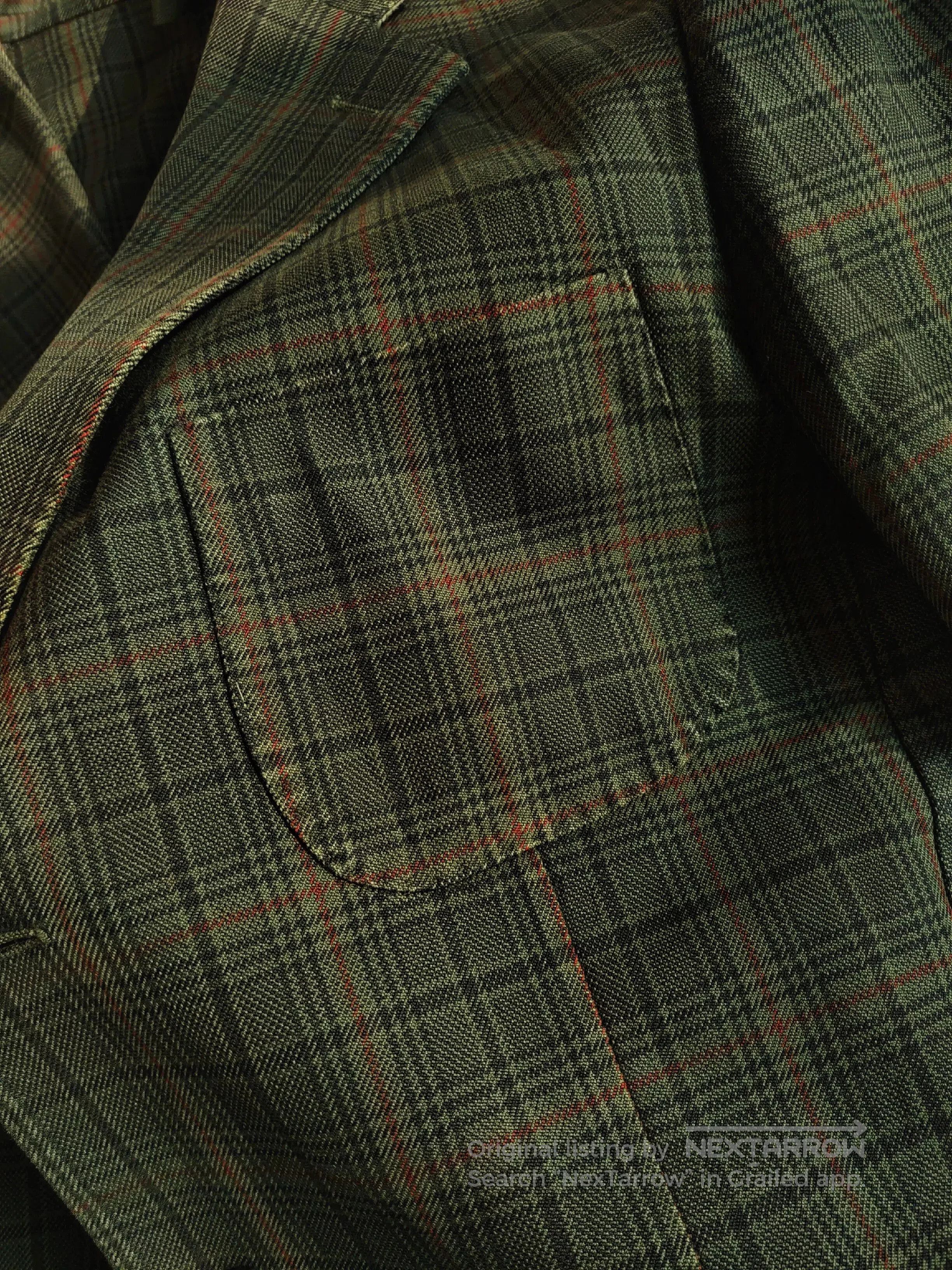 Eidos Napoli Italian Checked Cotton Blazer by Eidos. Size US M / EU 48-50 / 2 - 2 Thumbnail