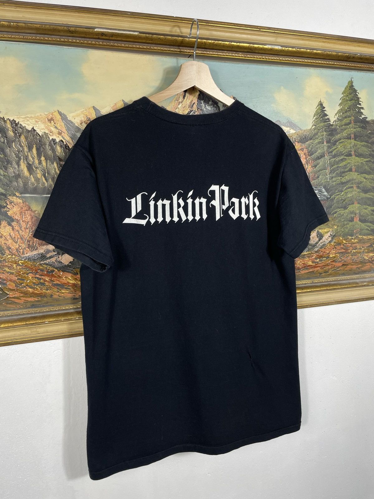 Band Tees Linkin Park Vintage Y2k Black Ter Merch Band Metal Rock Size US M / EU 48-50 / 2 - 8 Thumbnail