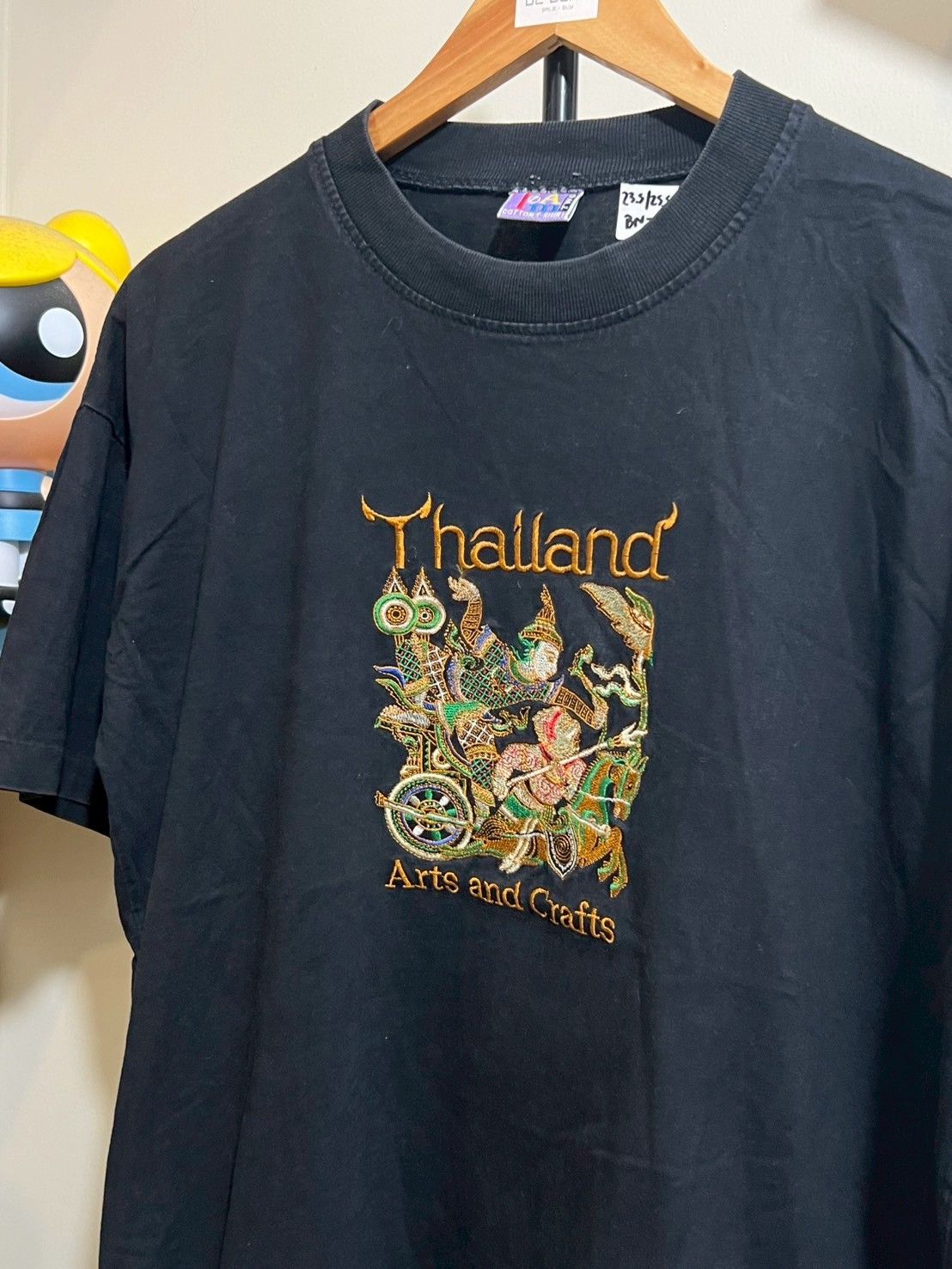 Vintage Vintage 90's Thailand Arts & Crafts Embroidered Shirt bnz02 Size US M / EU 48-50 / 2 - 1 Thumbnail
