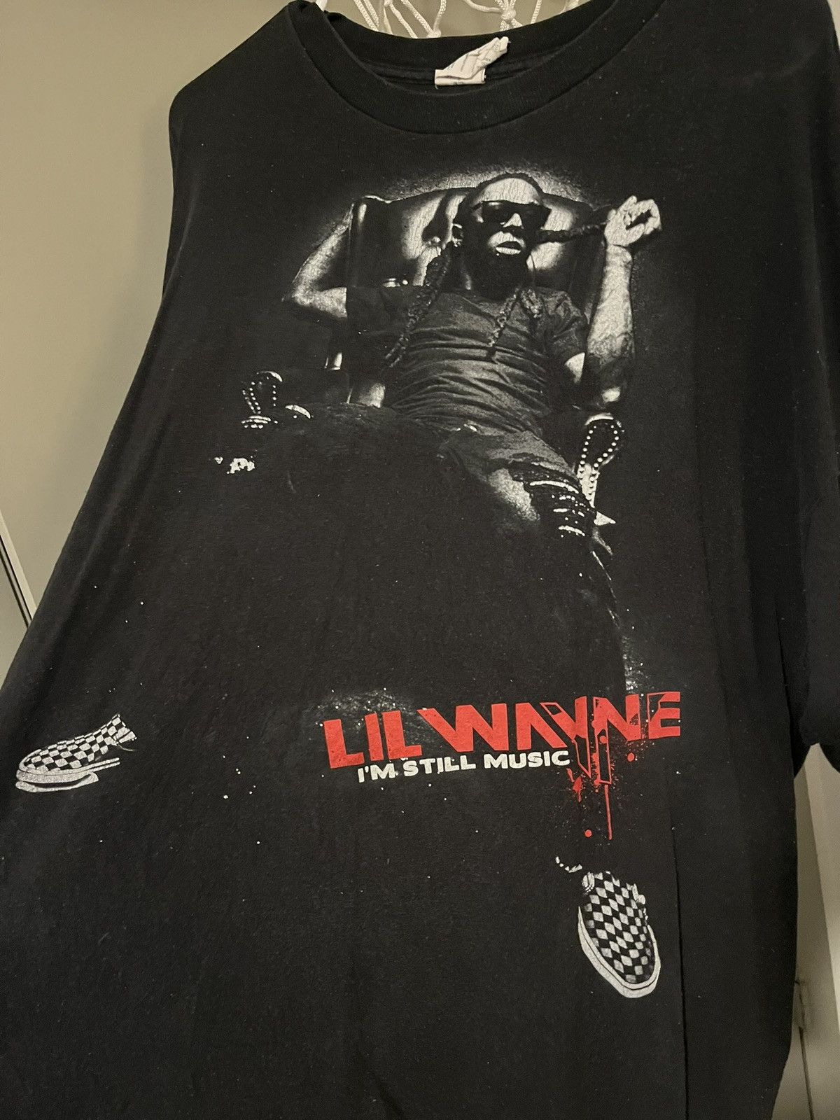 Rap Tees × Vintage Vintage Lil Wayne Rap Tee Shirt Size US XL / EU 56 / 4 - 3 Thumbnail