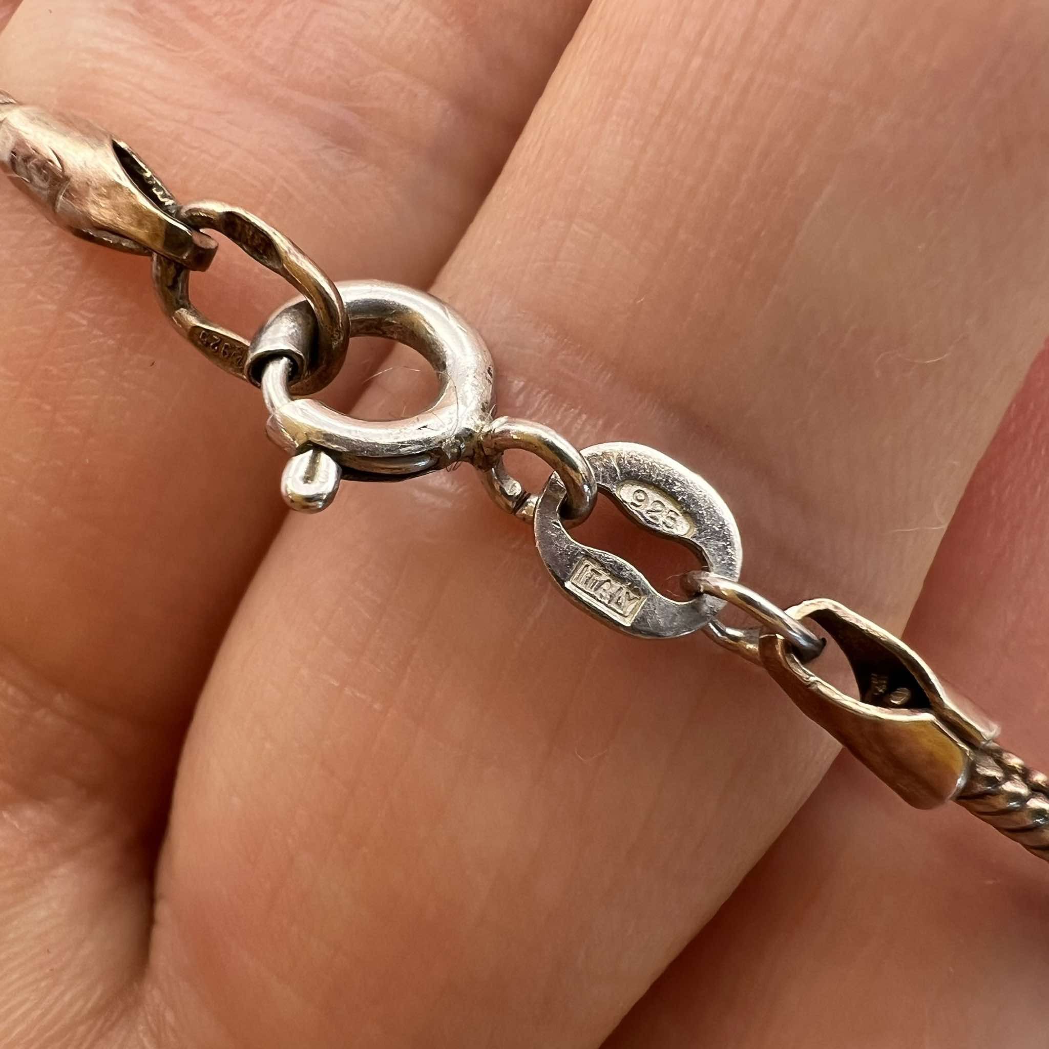 Sterling Silver Vintage Gilt Sterling Silver 925 Chain Necklace 10.8 gr Size ONE SIZE - 4 Thumbnail