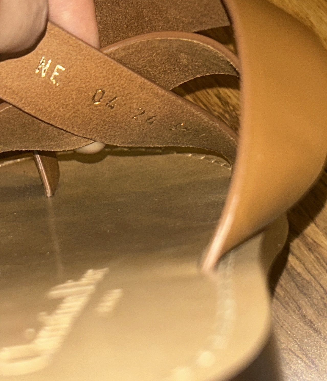 Dior Dior DIORIVIERA DIOR Sun TOE-Ring Sandal Camel Calfskin Size US 8.5 / IT 38.5 - 8 Thumbnail