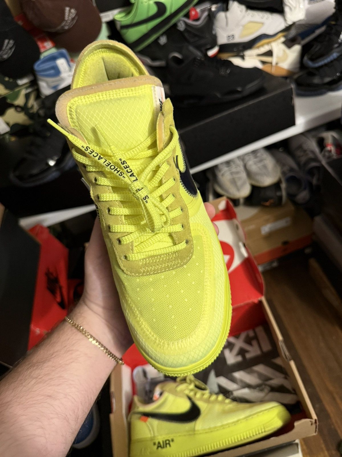 Nike × Off-White Nike off white airforce volt sz 10 Size US 10 / EU 43 - 8 Thumbnail
