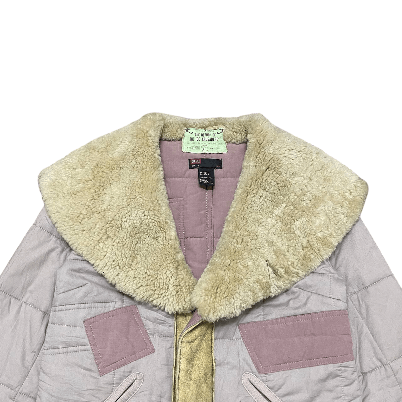 Diesel Vintage Diesel Quilted Sherpa Jacket Size US S / EU 44-46 / 1 - 2 Thumbnail