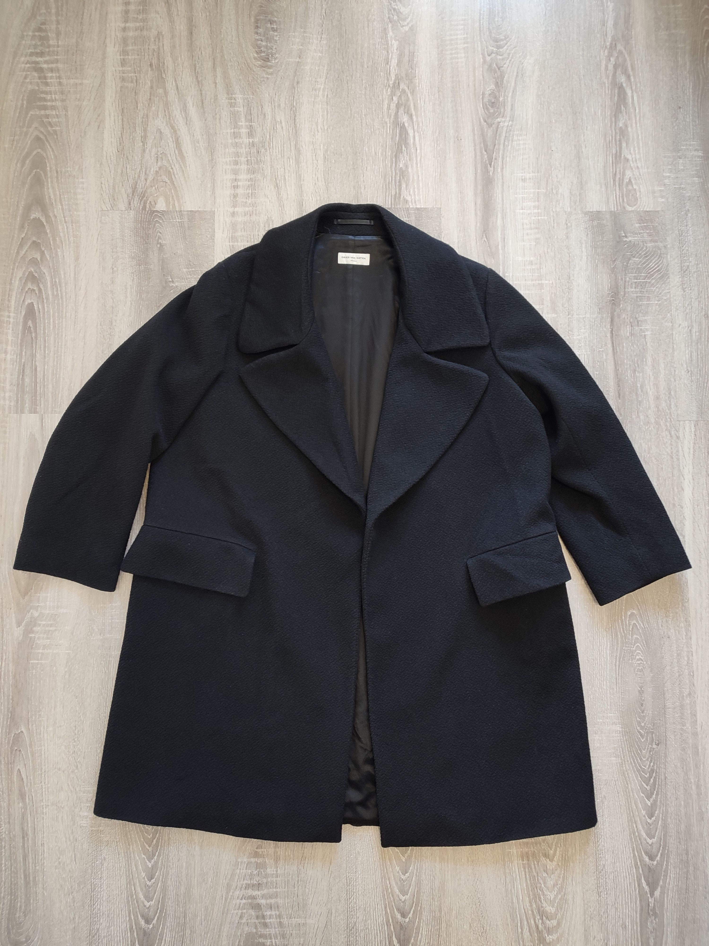 Dries Van Noten Dries Van Noten Black Wool Coat M Size M / US 6-8 / IT 42-44 - 3 Thumbnail