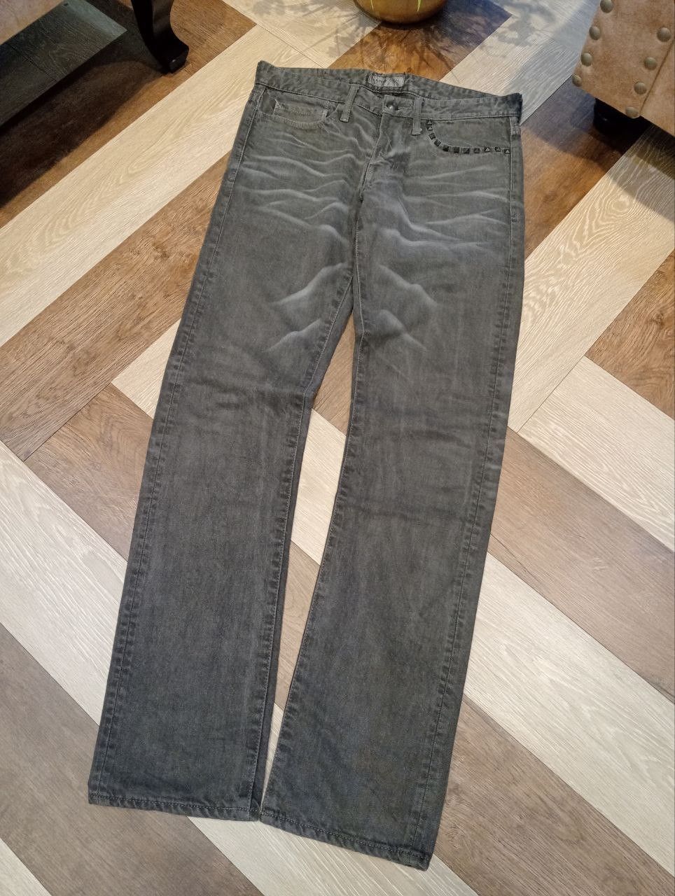 Vanquish VANQUISH JAPAN GREY WASHED DENIM PANTS Size US 32 / EU 48 - 2 Thumbnail
