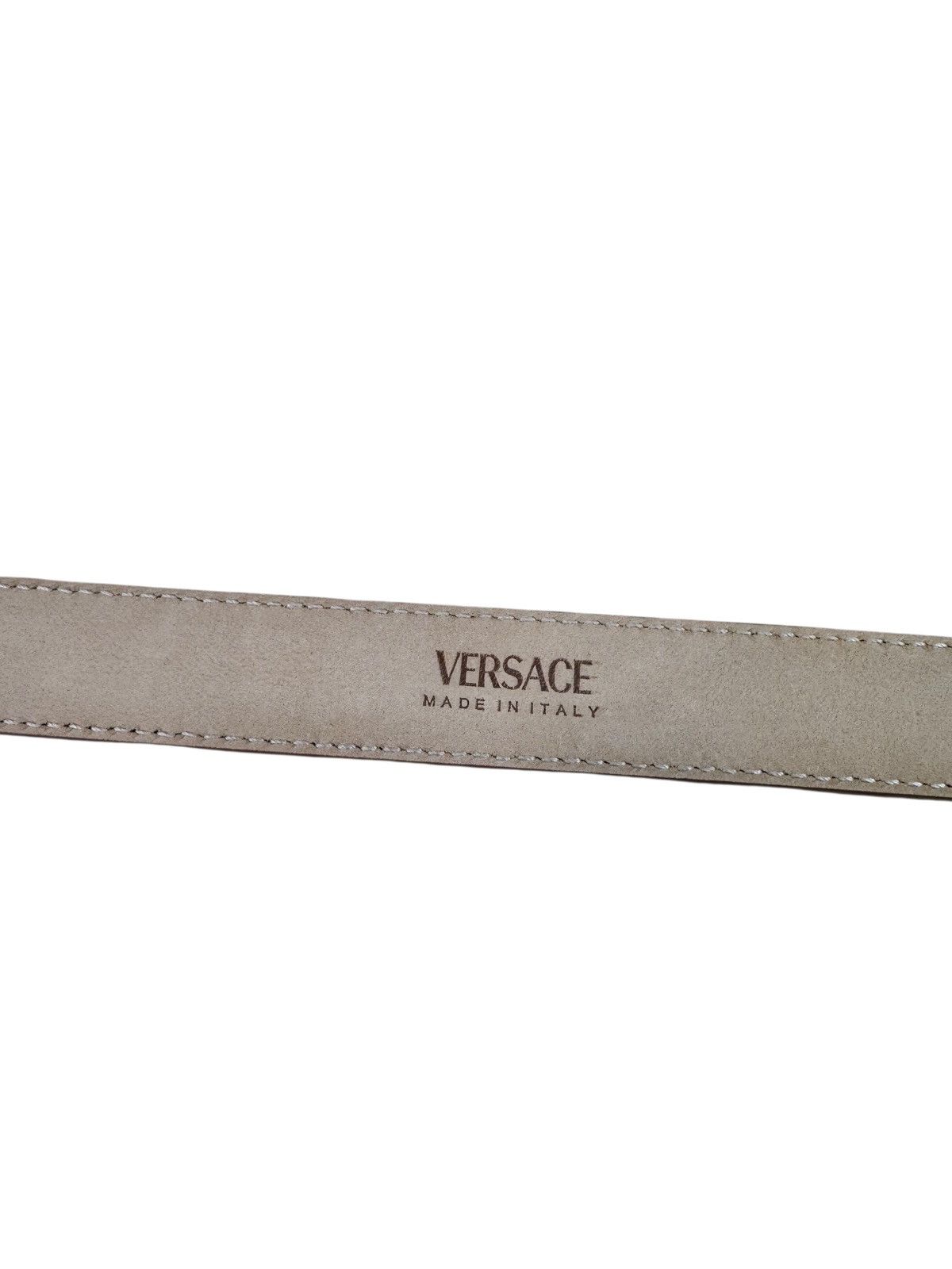 Versace Versace Brown Leather Double Medusa Belt 80 Size ONE SIZE - 6 Thumbnail