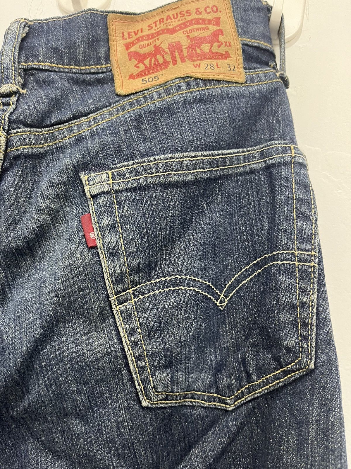 Levi's Dark Blue Denim Levi’s Strauss Co 505 Size US 32 / EU 48 - 8 Thumbnail