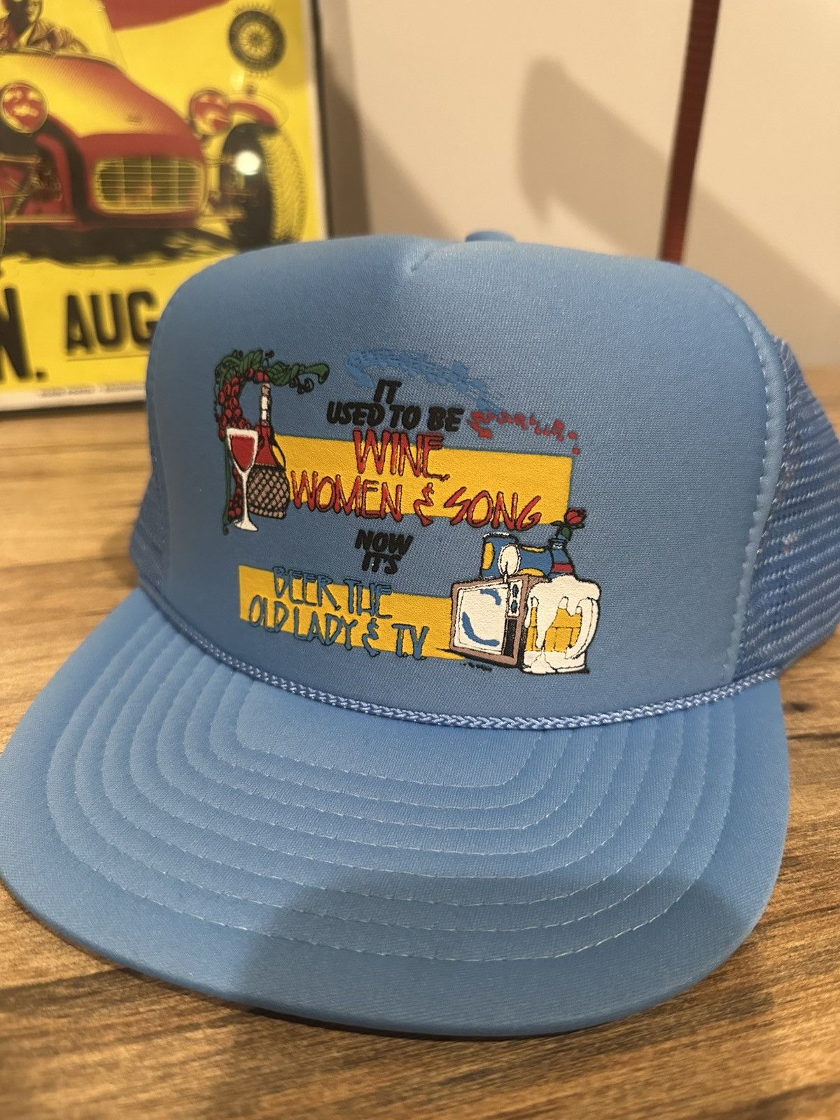 Vintage Vintage Crude Humor Funny Trucker Hat Deadstock Size ONE SIZE - 2 Thumbnail