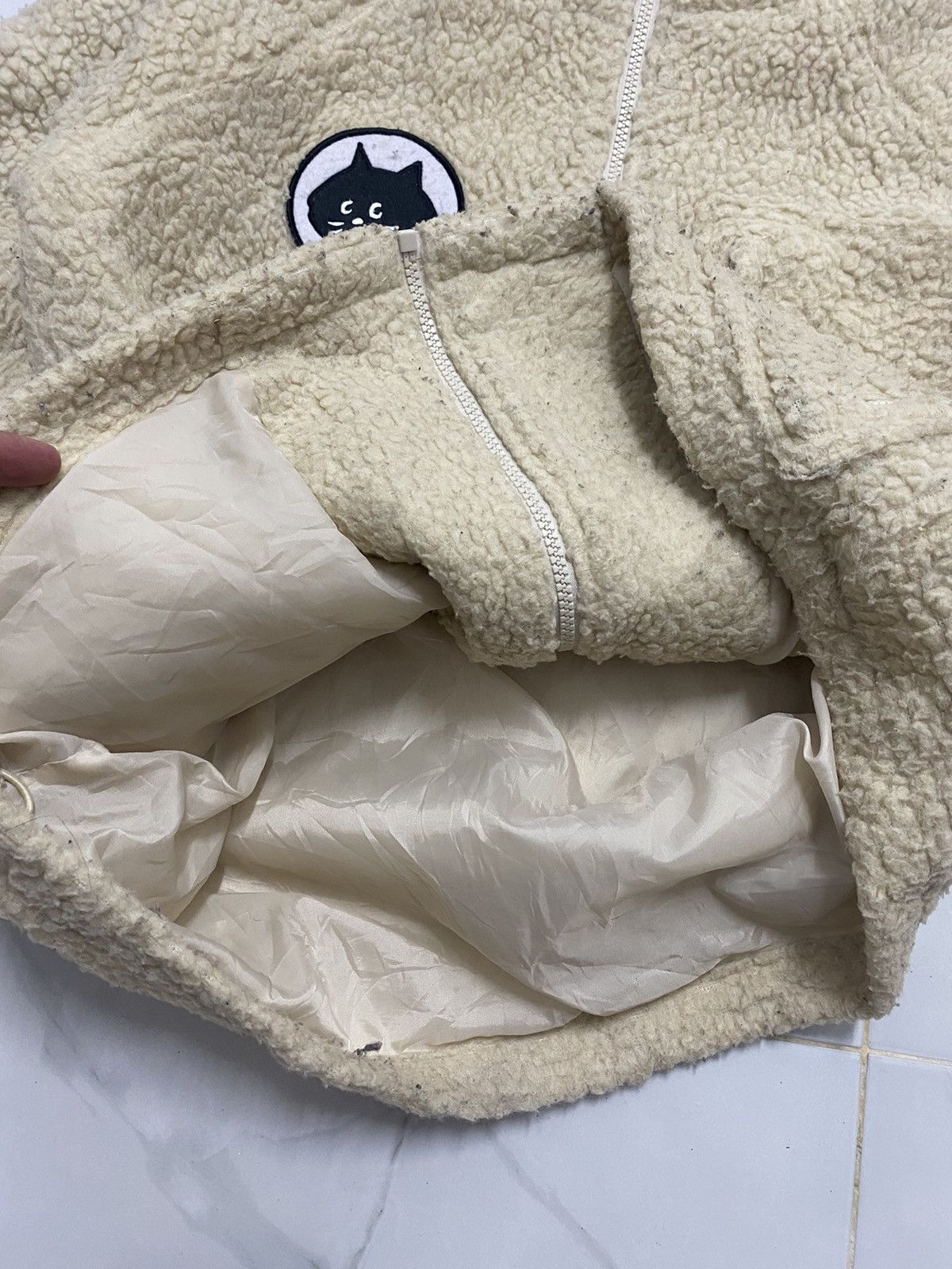 Issey Miyake Ne-Net Issey Miyake Sherpa Fleece Zip Up Hoodie Size US M / EU 48-50 / 2 - 9 Thumbnail