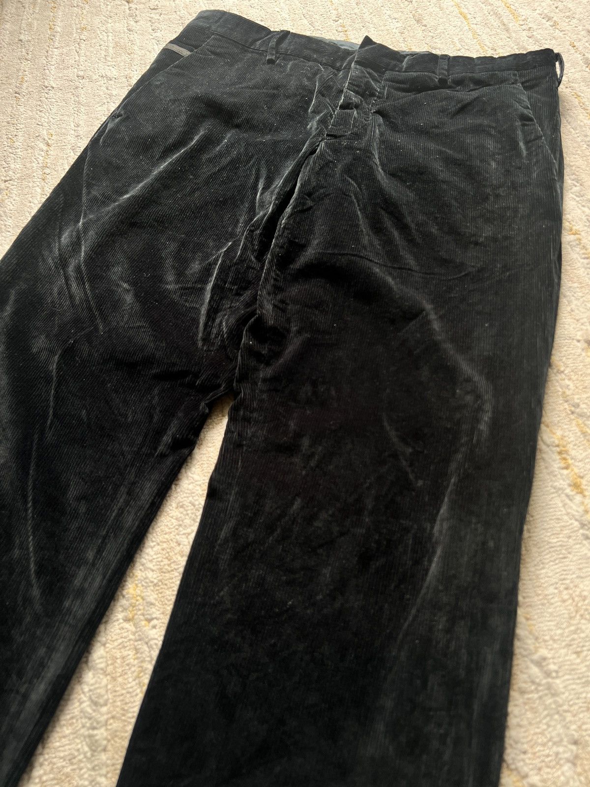 Prada Prada Dark Blue Velvet Denim Trousers Size US 32 / EU 48 - 8 Thumbnail