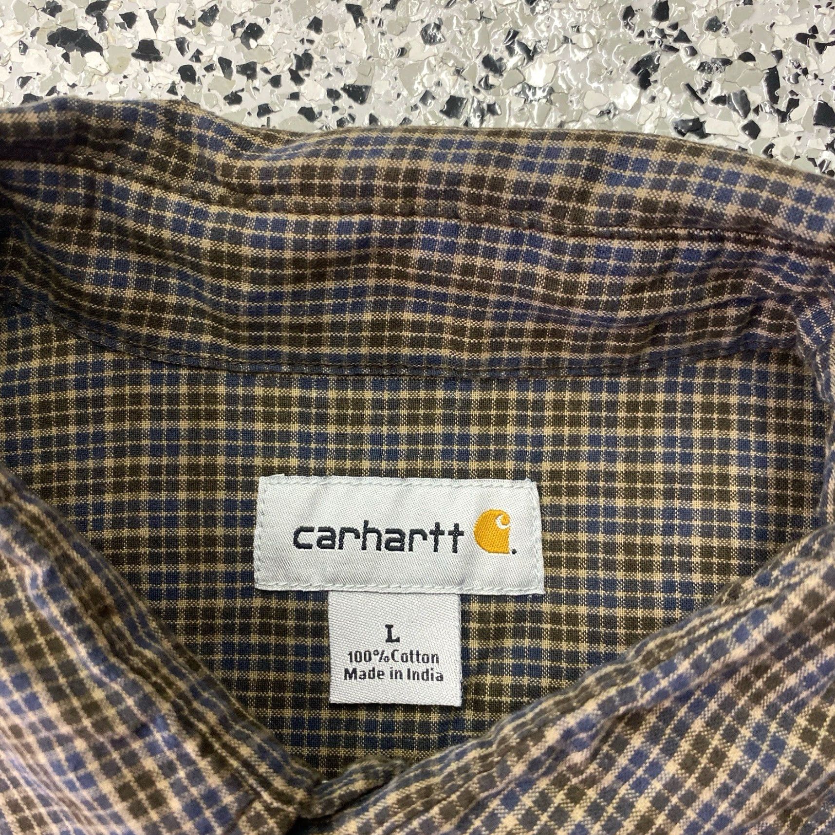 Carhartt VINTAGE Carhartt Shirt Men Large Brown Cotton Long Sleeve Flannel Button-Up Size US L / EU 52-54 / 3 - 2 Thumbnail