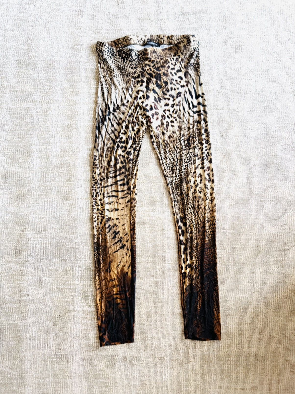 Vintage × plein sud Plein Sud Jeanius mix jungle print leggings leopard snake + Size 28" / US 6 / IT 42 - 1 Thumbnail