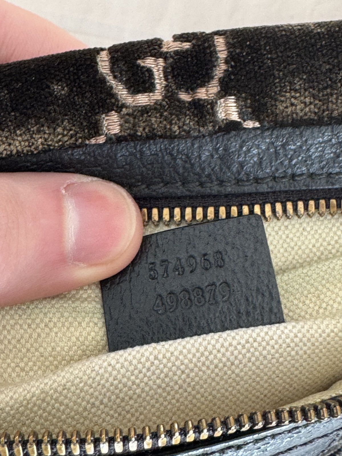 Gucci Gucci Belt Bag Velvet Brown Size ONE SIZE - 7 Thumbnail