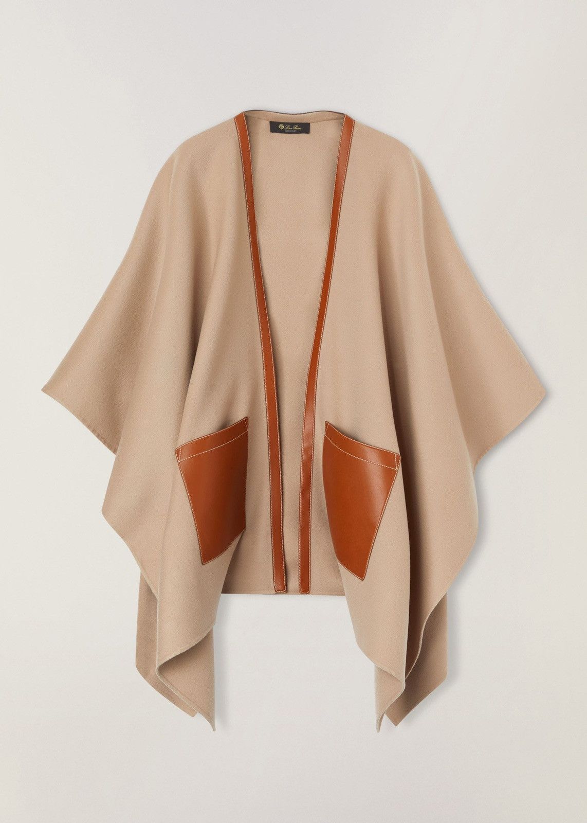 image of Loro Piana O1Srvl11E0424 Teodora Cape Cash Double In Calfskin, Women's (Size Small)