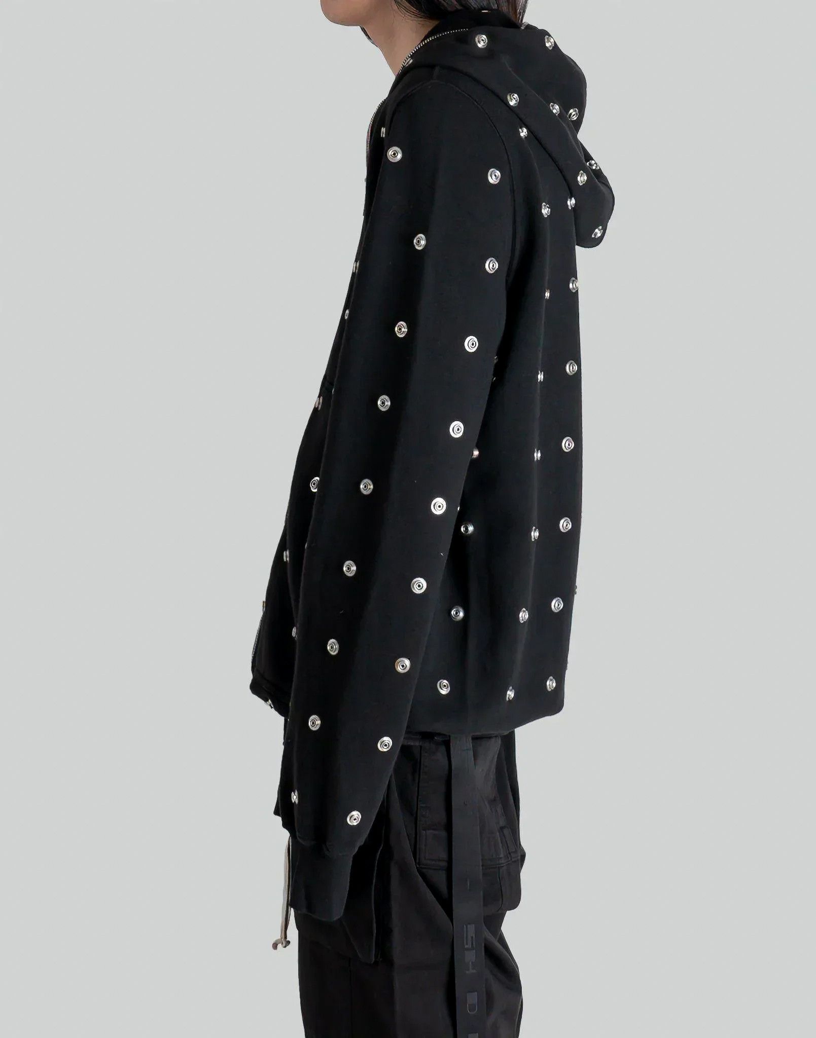Rick Owens Drkshdw Jumbo Gimp Hoodie Press Stud Button Sealed Zip SS24 Lido Size US S / EU 44-46 / 1 - 13 Thumbnail