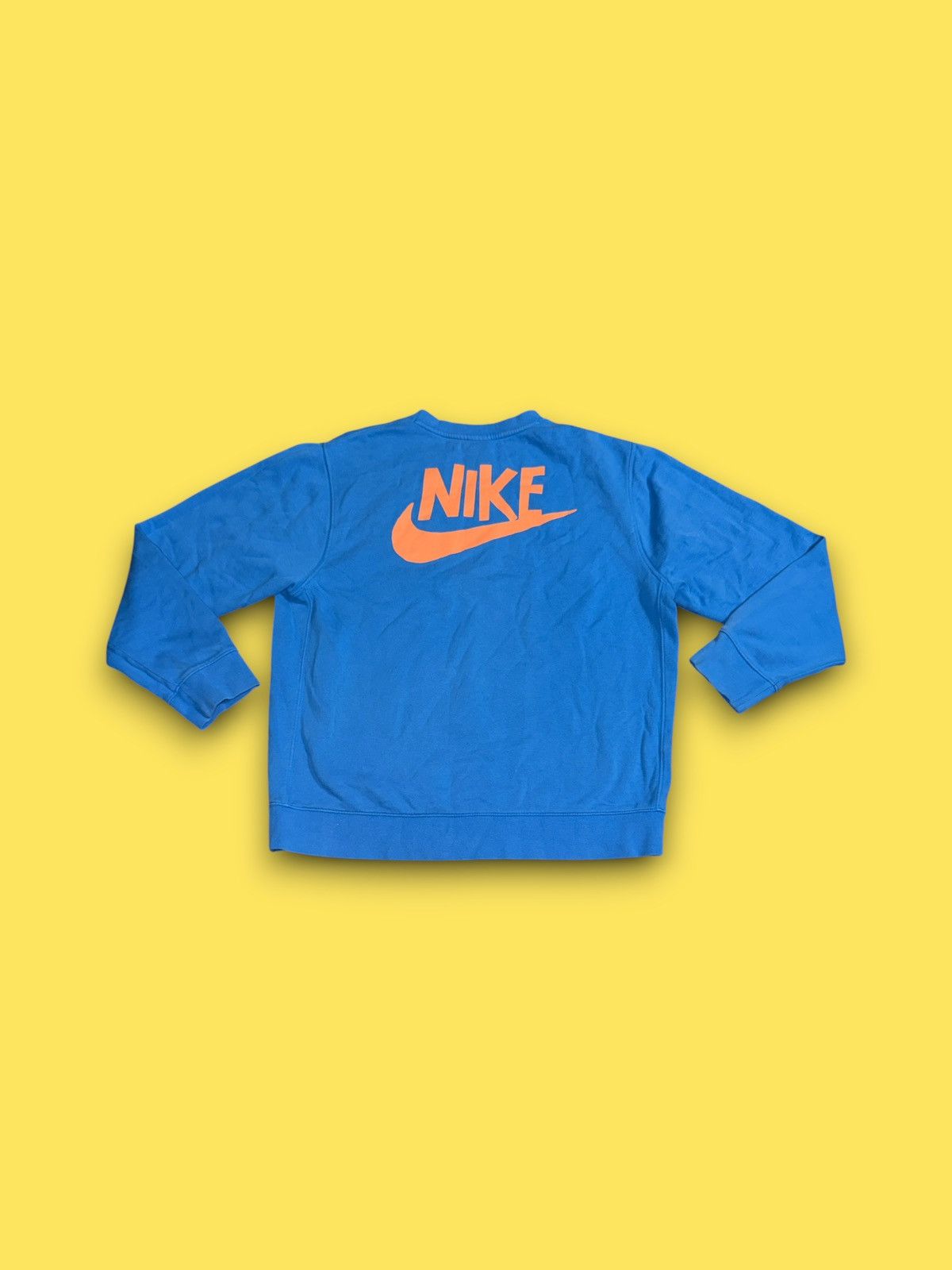 Nike Nike Crew Neck Sweatshirt Photo Blue Orange Trance Large Size US L / EU 52-54 / 3 - 1 Thumbnail