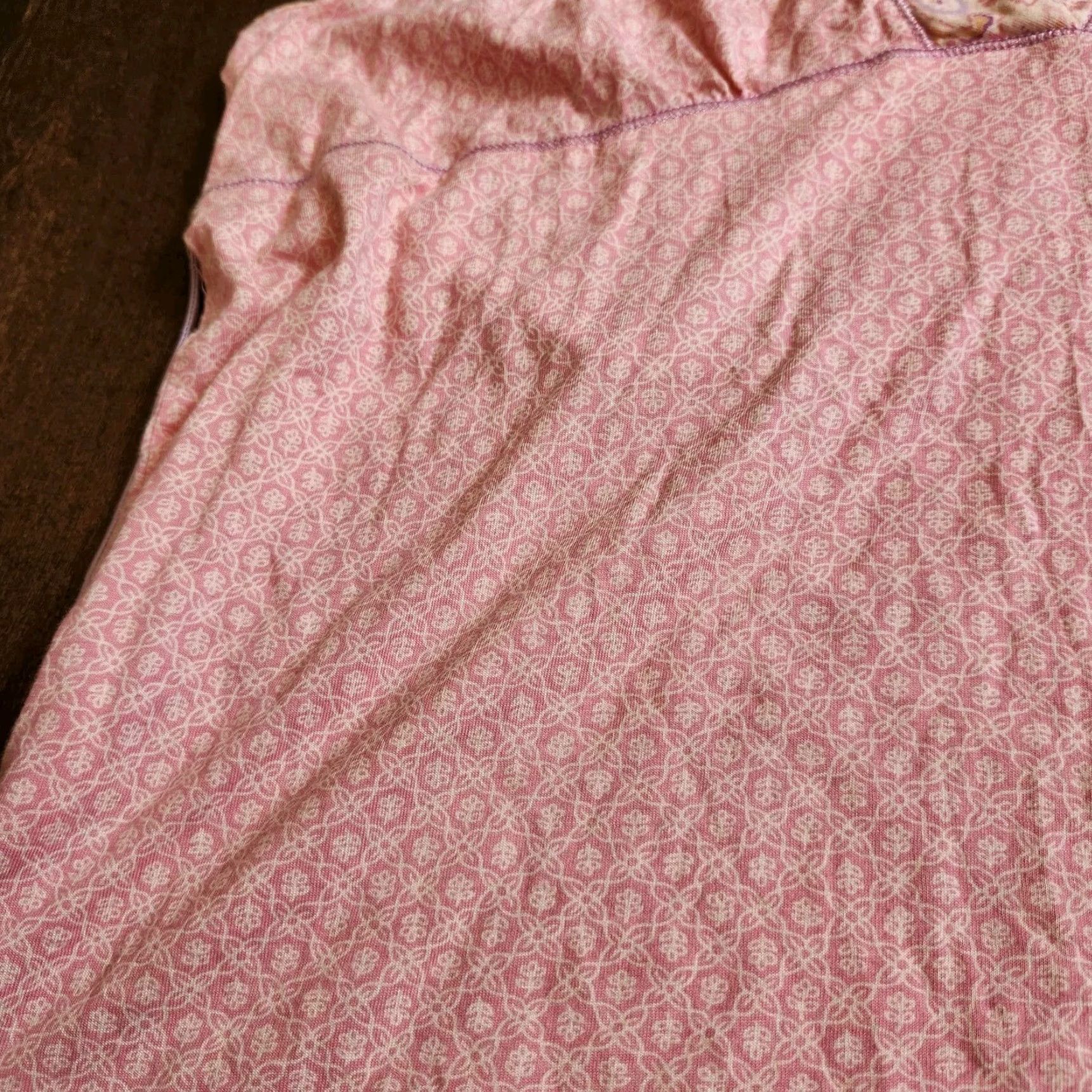 Liz Claiborne Liz Claiborne Blouse Top V-Neck Sleeveless Pink L 14 Teens Regular Shirt Womens Size XL / US 12-14 / IT 48-50 - 7 Thumbnail