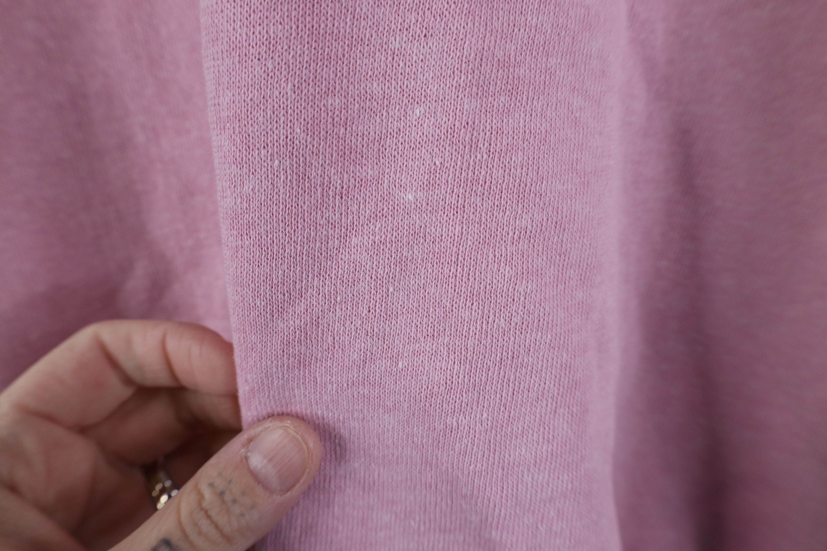 Vintage Vintage 70s Streetwear Short Sleeve Sweatshirt Pink USA Size L / US 10 / IT 46 - 10 Thumbnail