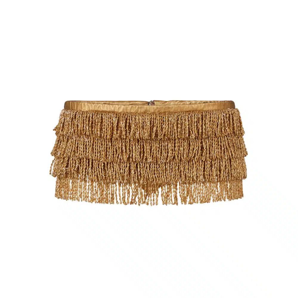 Tom Ford o1loc1c0625 SH0058 Tique Gold Mini Short in Gold Size 25" / US 0 / IT 36 - 1 Thumbnail