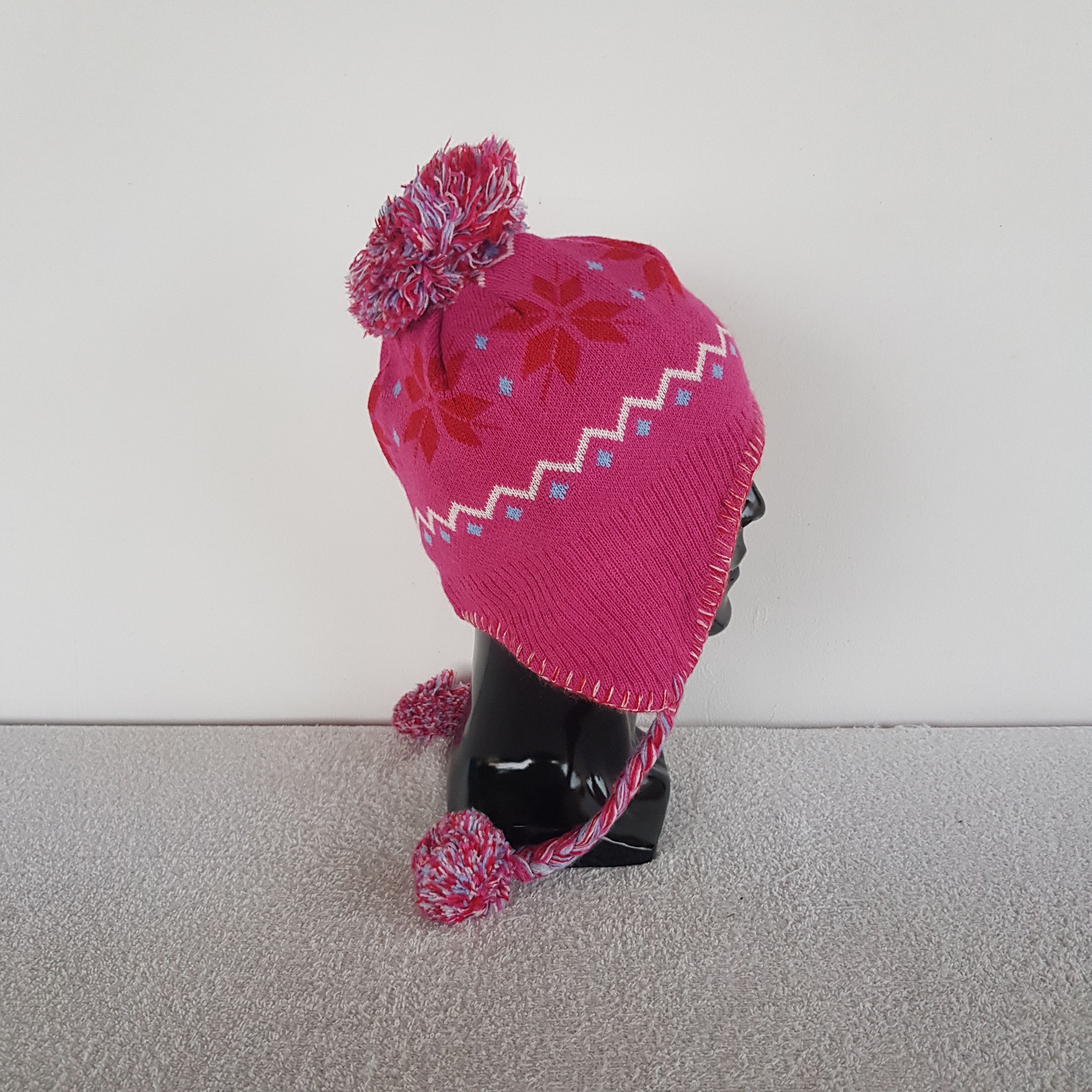 Japanese Brand Vintage Fables Earflap Beanie Pom Pom Snow Caps Ski Hats. Size ONE SIZE - 3 Thumbnail