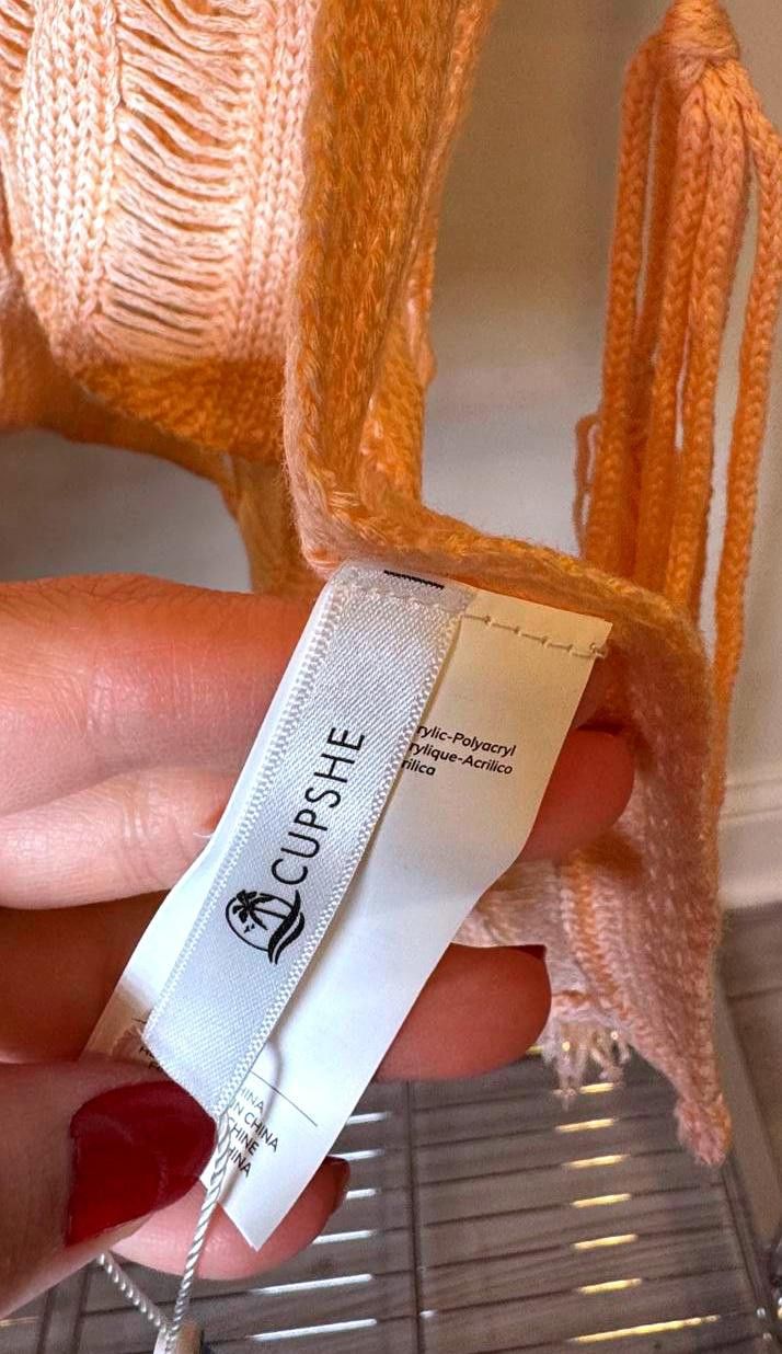 Designer CUPSHE Lightweight Sheer Swim Coverup Size ONE SIZE - 3 Thumbnail