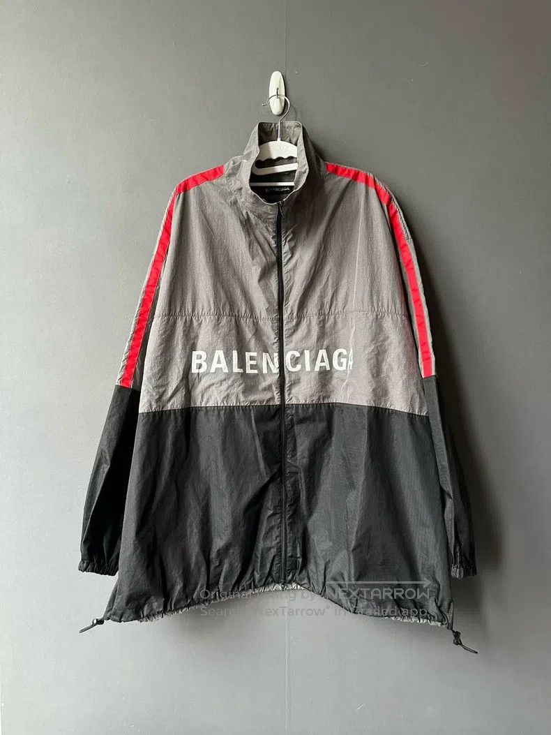 Balenciaga Balenciaga Black and Grey Windbreaker Size US M / EU 48-50 / 2 - 1 Thumbnail