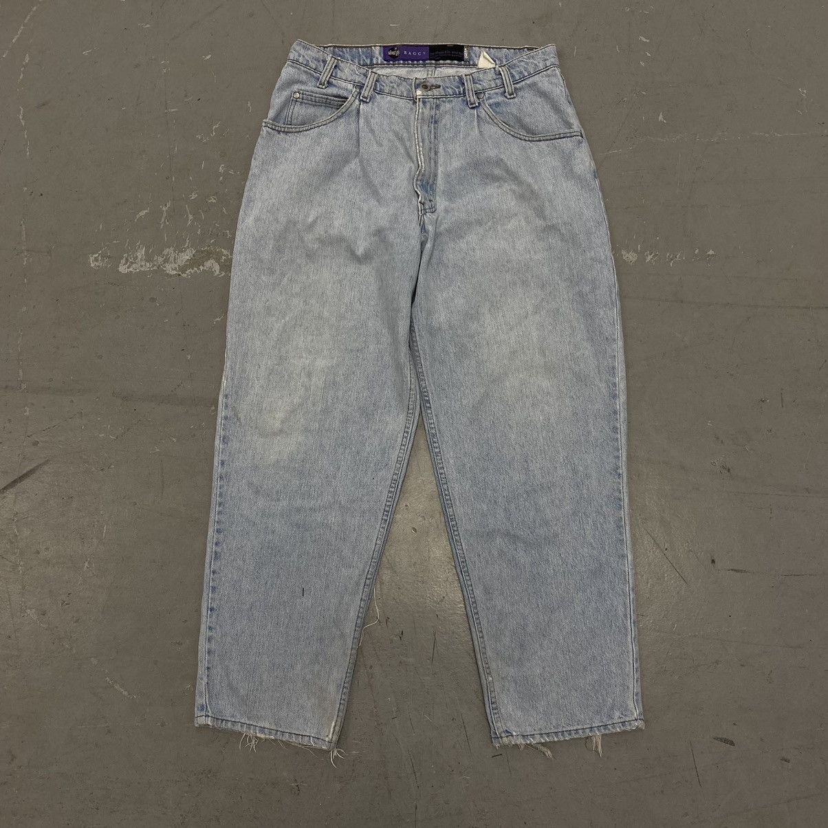 Japanese Brand × Levi's × Vintage Vtg 90s Levis Silvertab Baggy Thrashed Jeans Skater Grunge Size US 35 - 2 Thumbnail