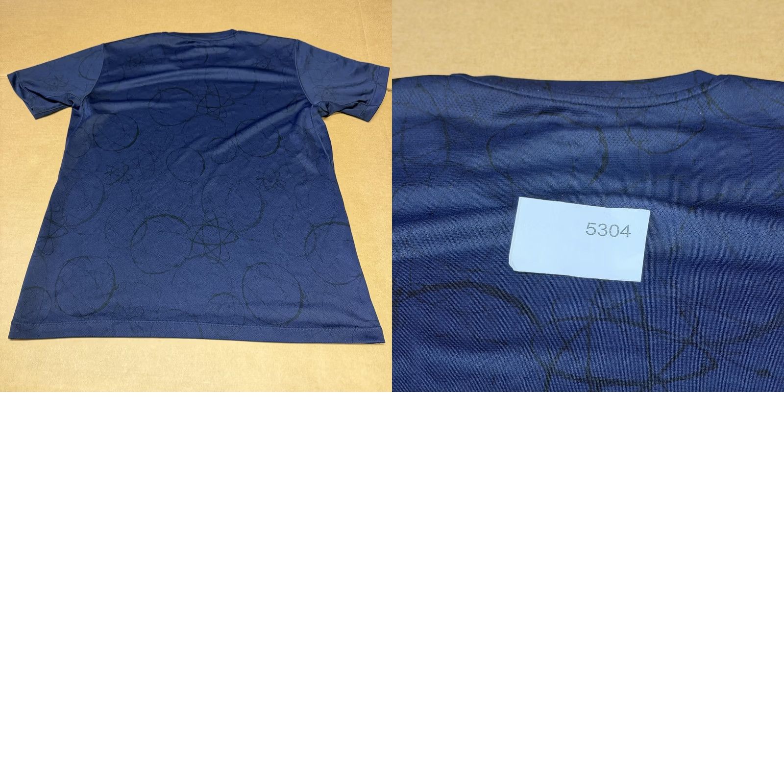 Uniqlo Futura X Uniqlo DRY-EX Shirt Mens M Blue Geometric Print Quick Dry Tee Size US M / EU 48-50 / 2 - 8 Thumbnail