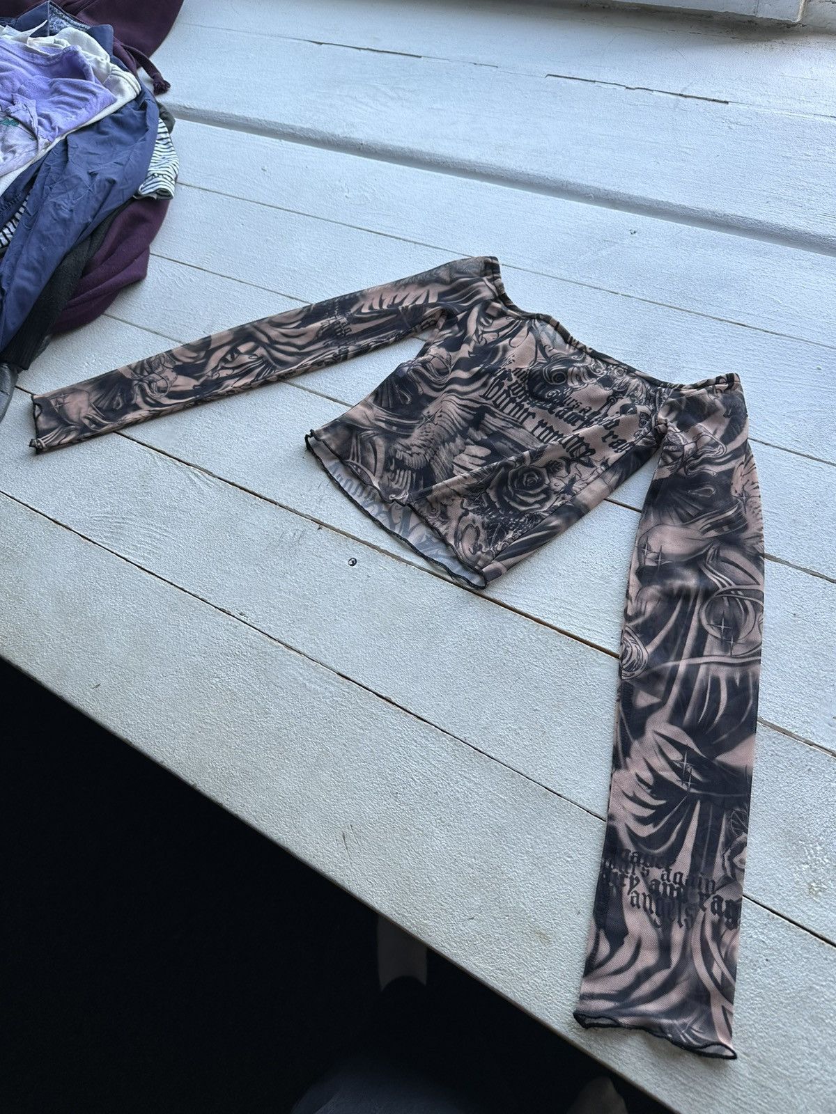 Designer 🚨 Save The Queen Jean Paul Gaultier STYLE! MeshBlouses Size XS / US 0-2 / IT 36-38 - 5 Thumbnail