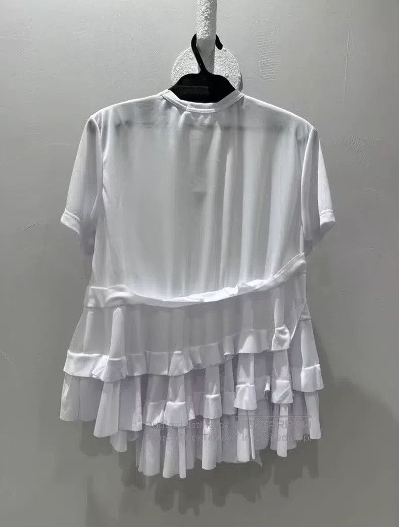 Comme des Garcons Comme Des Garcons White layer ruffled T-shirt dress M size Size M / US 6-8 / IT 42-44 - 9 Thumbnail