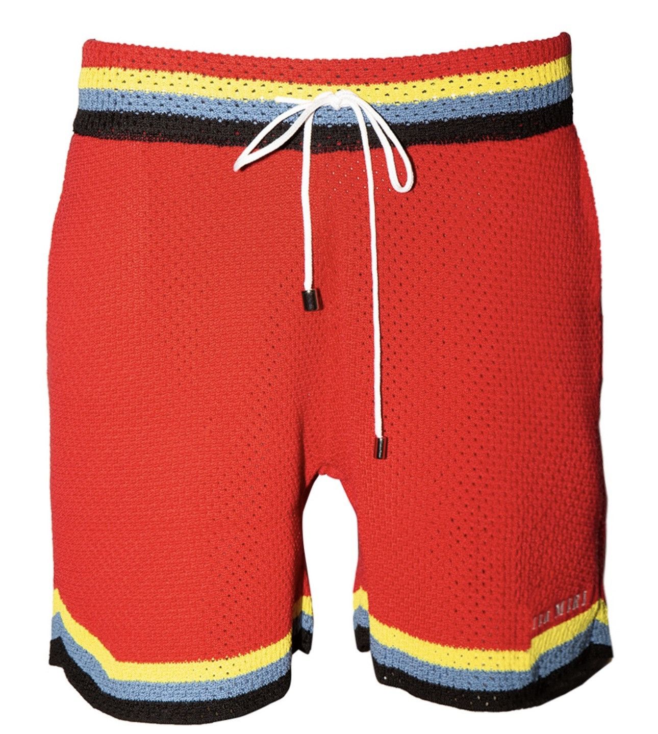 Amiri Amiri men’s red crochet basketball shorts Size US 30 / EU 46 - 1 Thumbnail