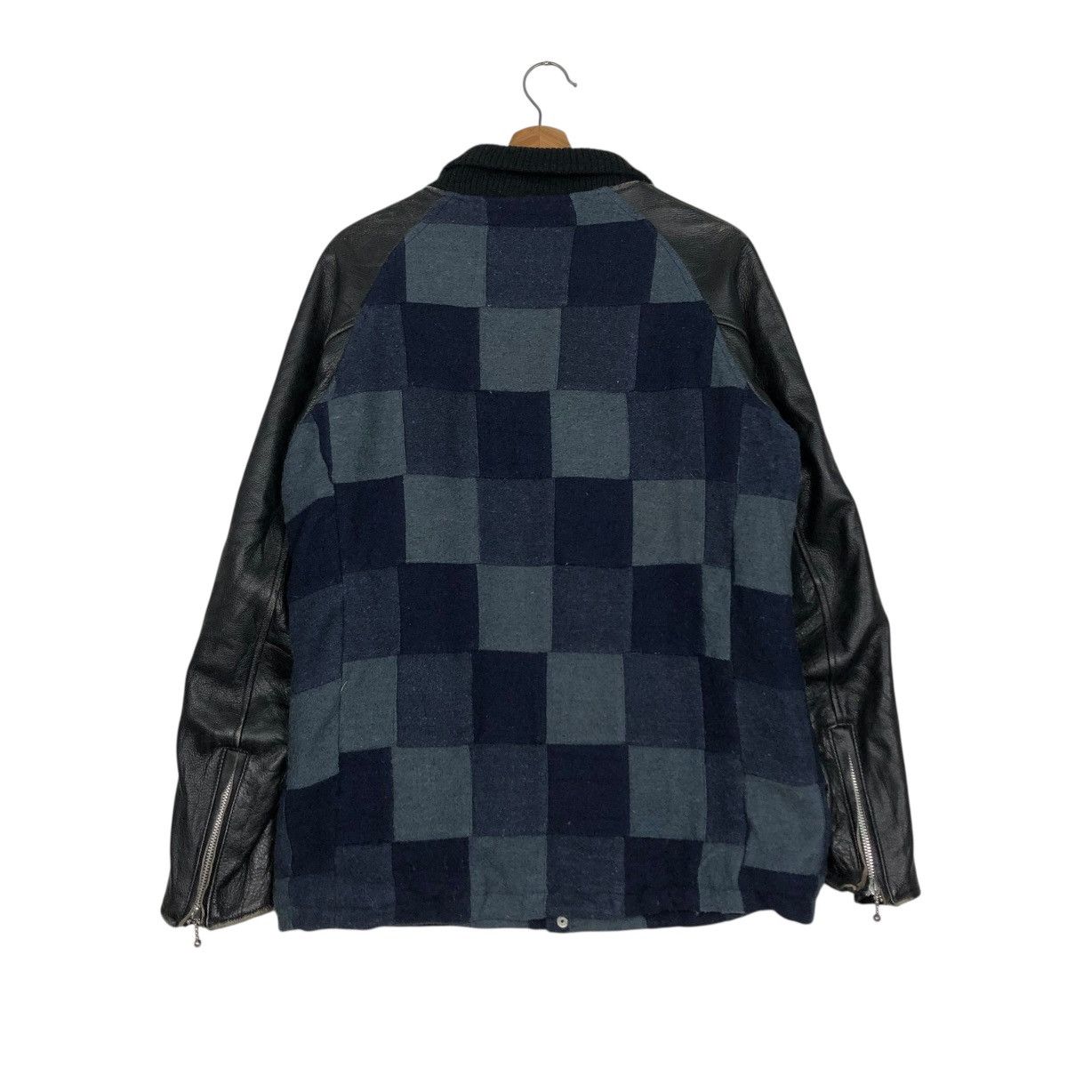 Vintage 🔥VINTAGE CAFE RACER LEATHER JACKET TK JAPAN TARTAN DESIGN Size US M / EU 48-50 / 2 - 10 Thumbnail