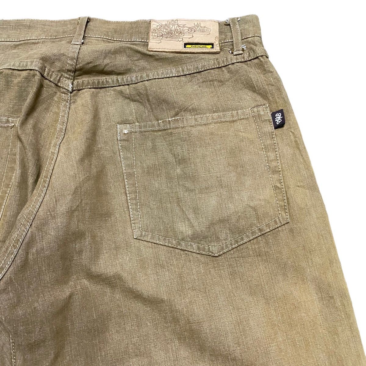 Vintage Vintage PNB NATION Canvas Cotton Baggy Skater Pants Selvedge Size US 33 - 12 Thumbnail