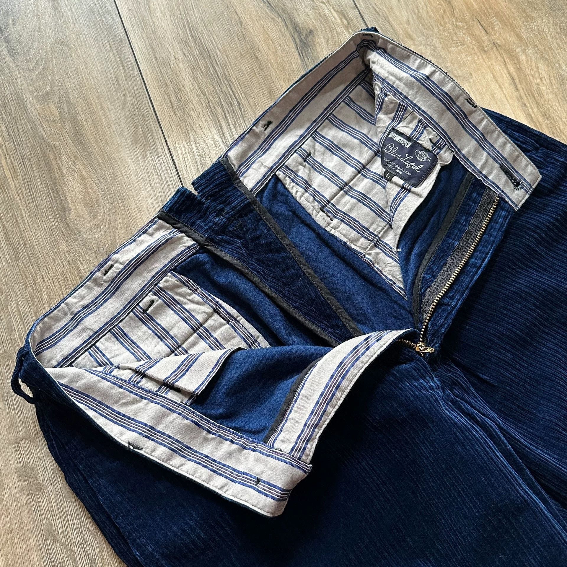 Jelado JELADO Indigo Corduroy Pants L Size US 33 - 8 Thumbnail