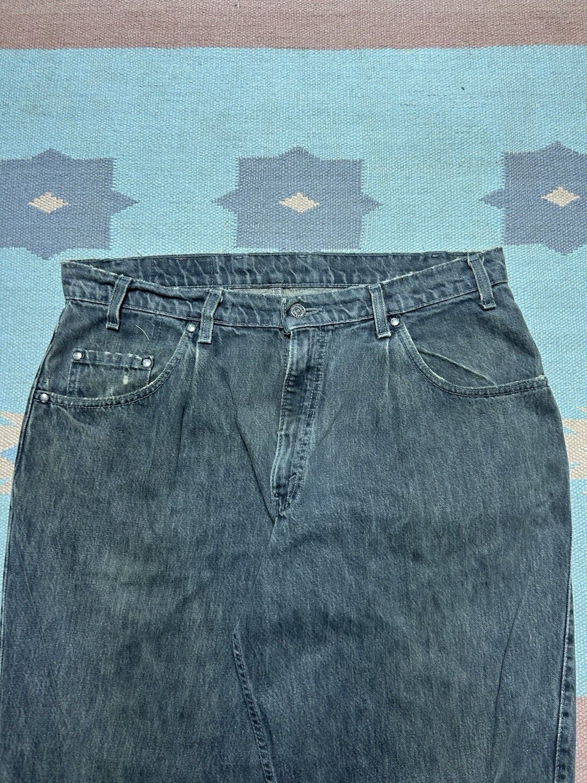 Vintage Vtg 90s Levi’s 546 jeans distressed goth grunge USA 36x30 Size US 36 / EU 52 - 8 Thumbnail