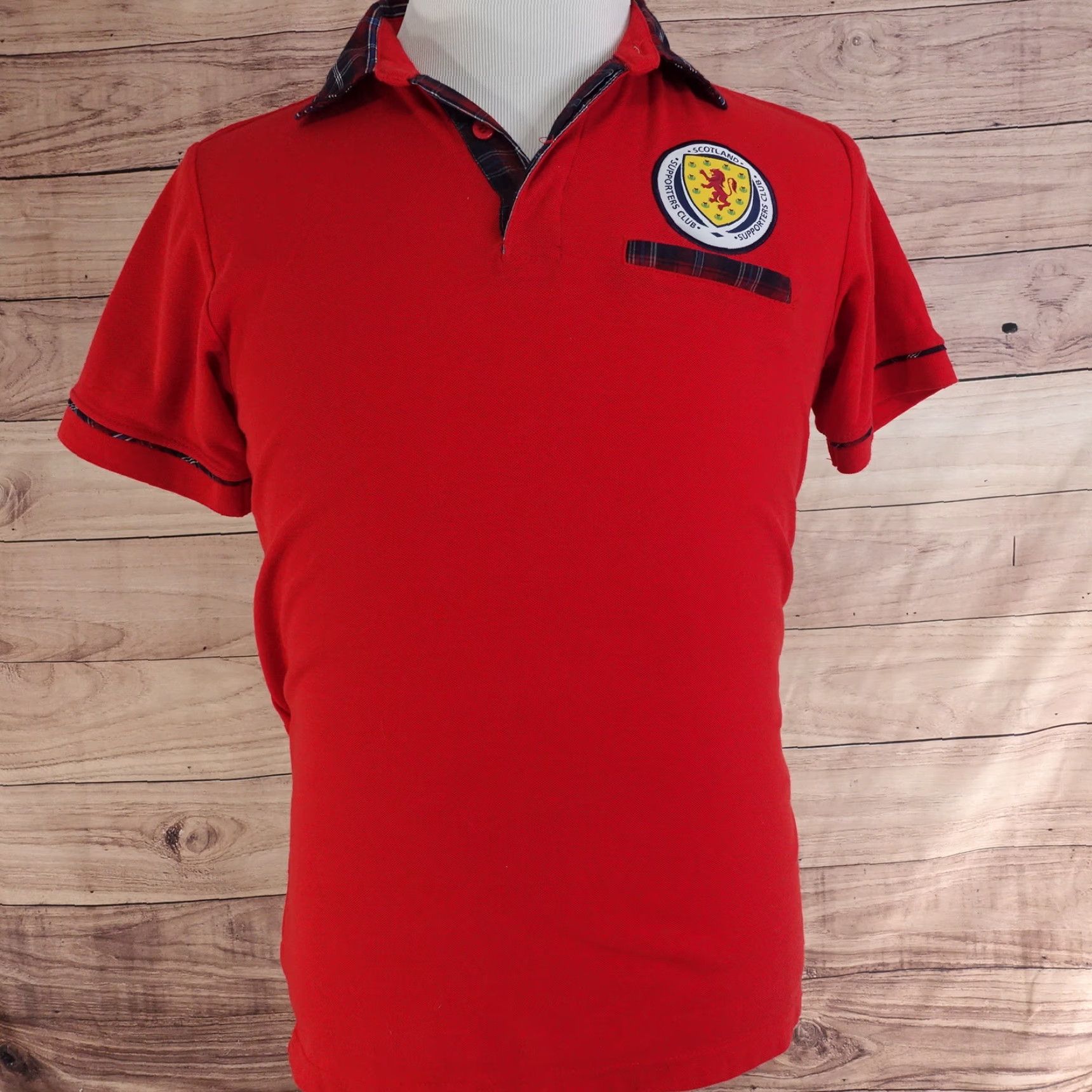 Vintage SCOTLAND Football Supporters Club Polo Shirt Mens Size S Red Size US S / EU 44-46 / 1 - 3 Thumbnail